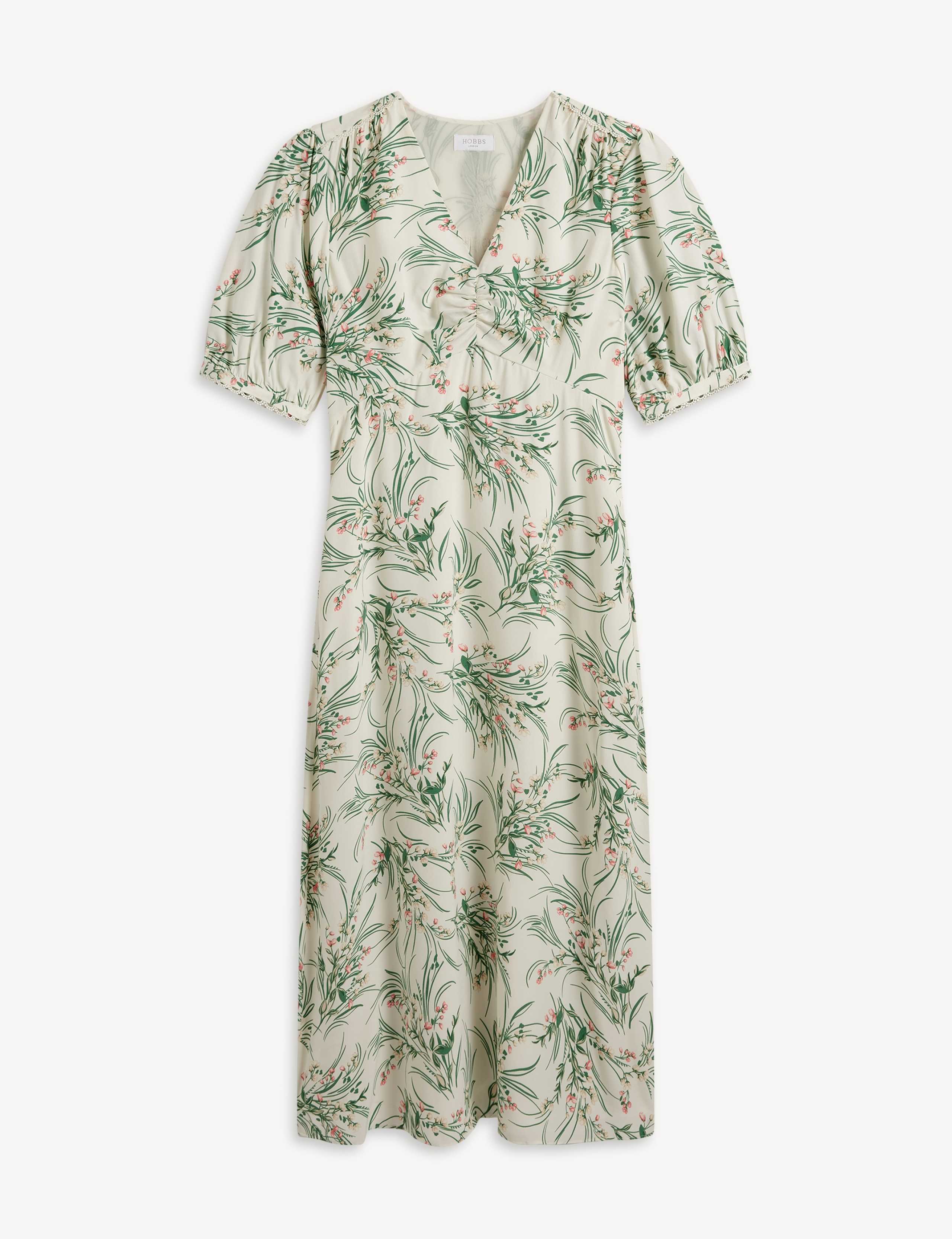 Floral V-Neck Skater Tea Dress 2 of 5