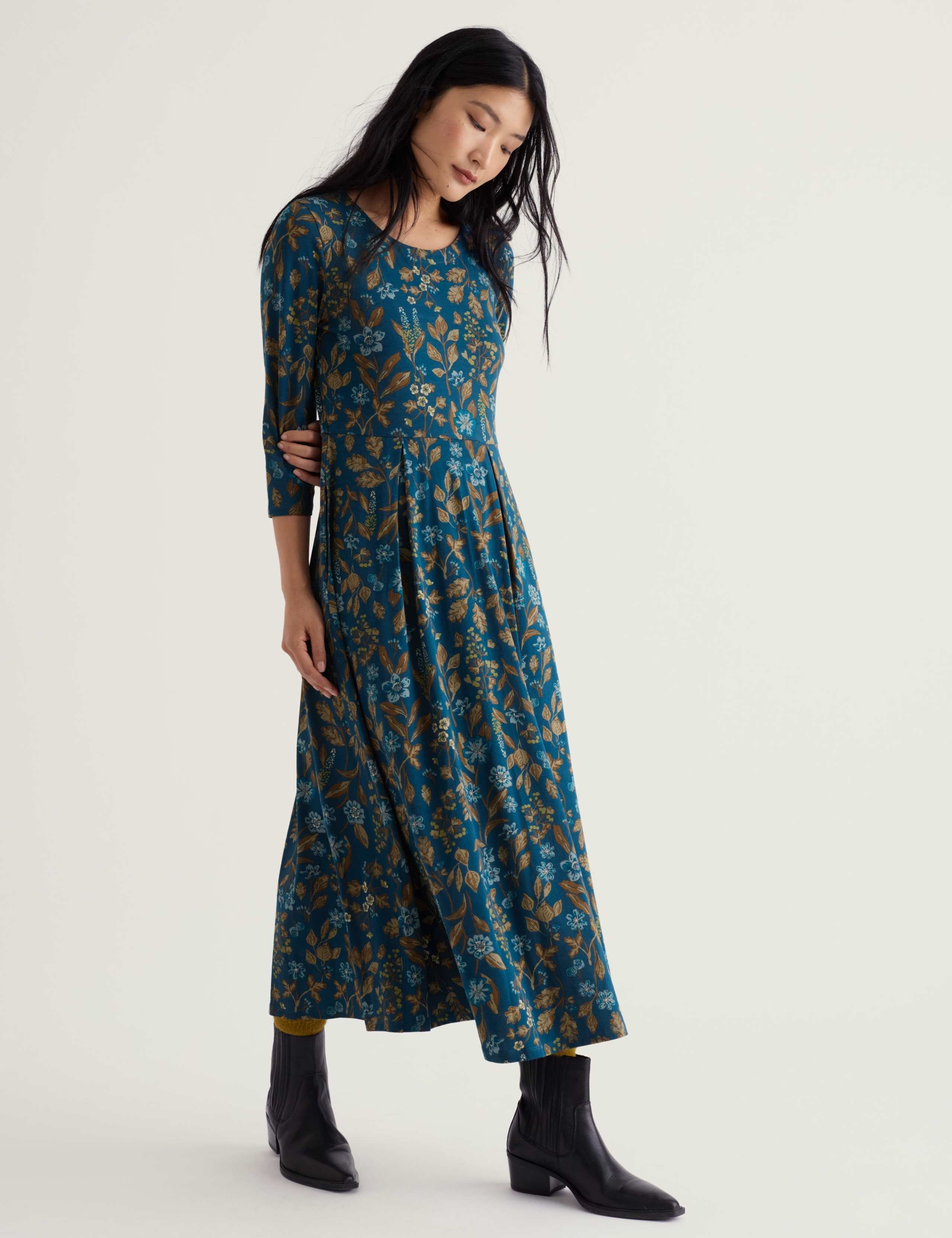Floral Midi Fit & Flare Dress 1 of 5