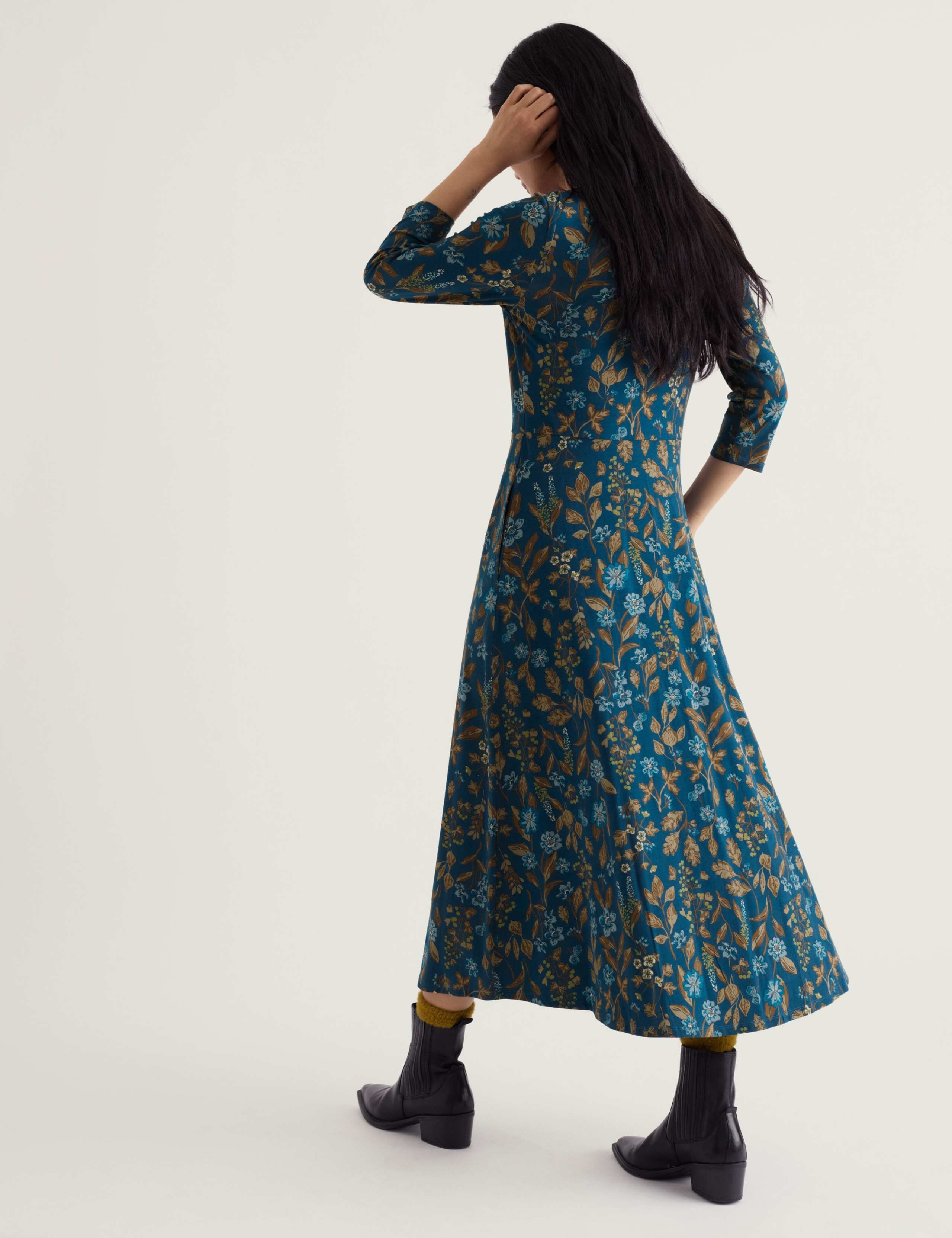 Floral Midi Fit & Flare Dress 5 of 5