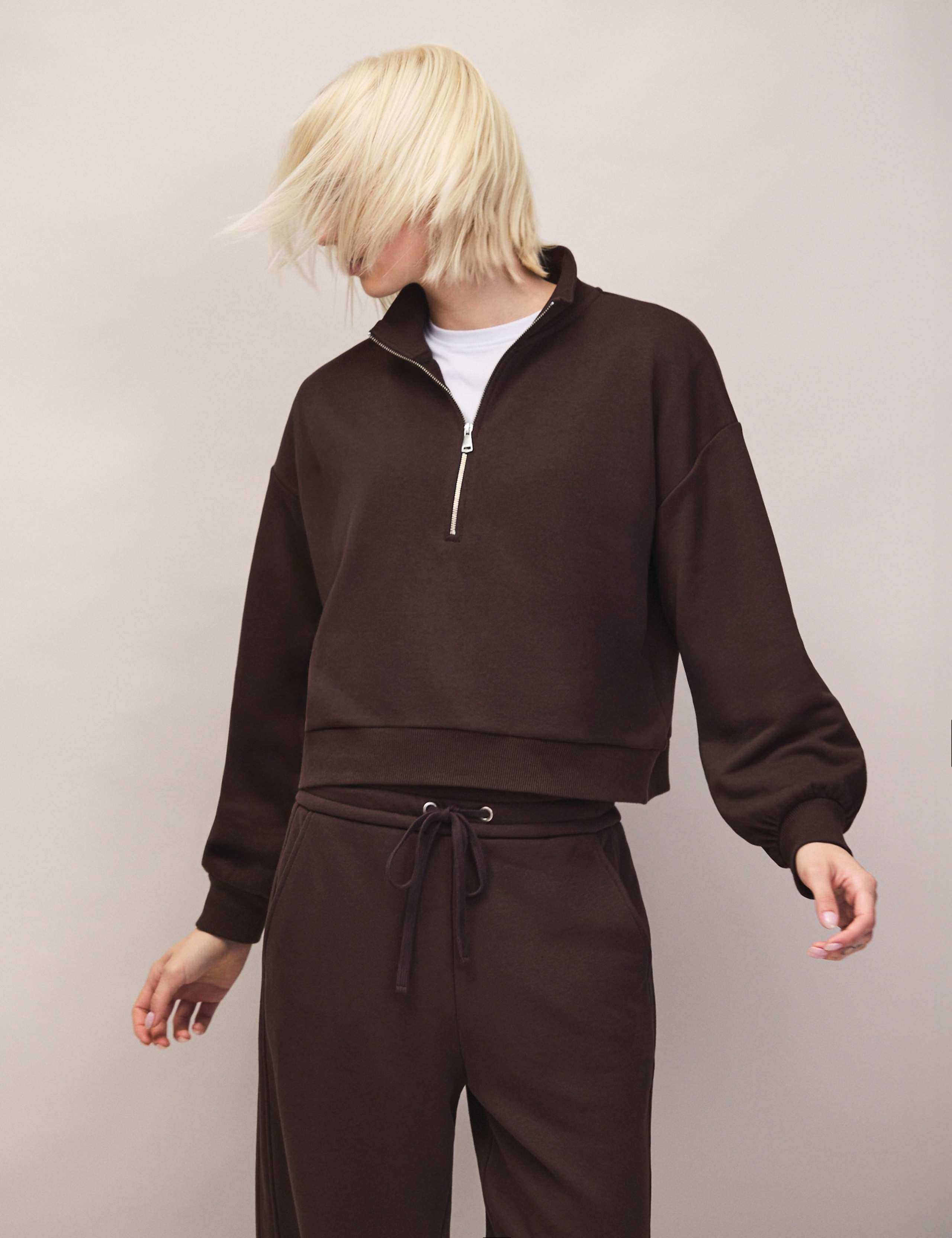 Cotton Rich Half Zip Sweatshirt 3 of 4