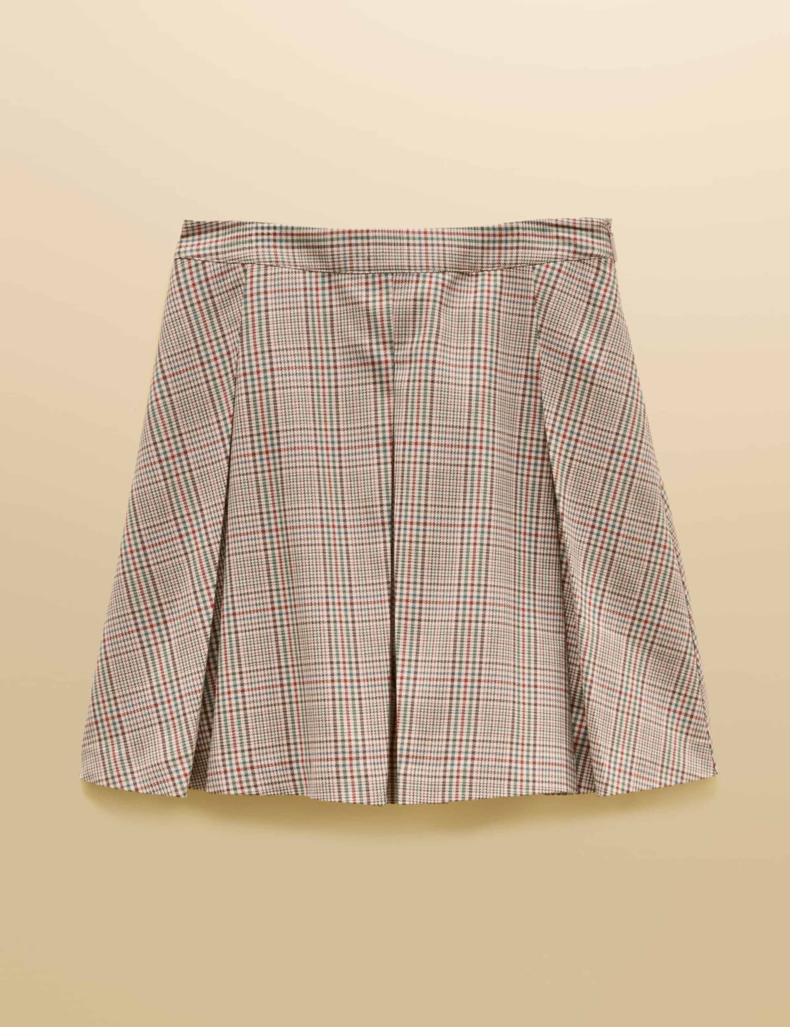Pleated Check Mini Skirt 5 of 6