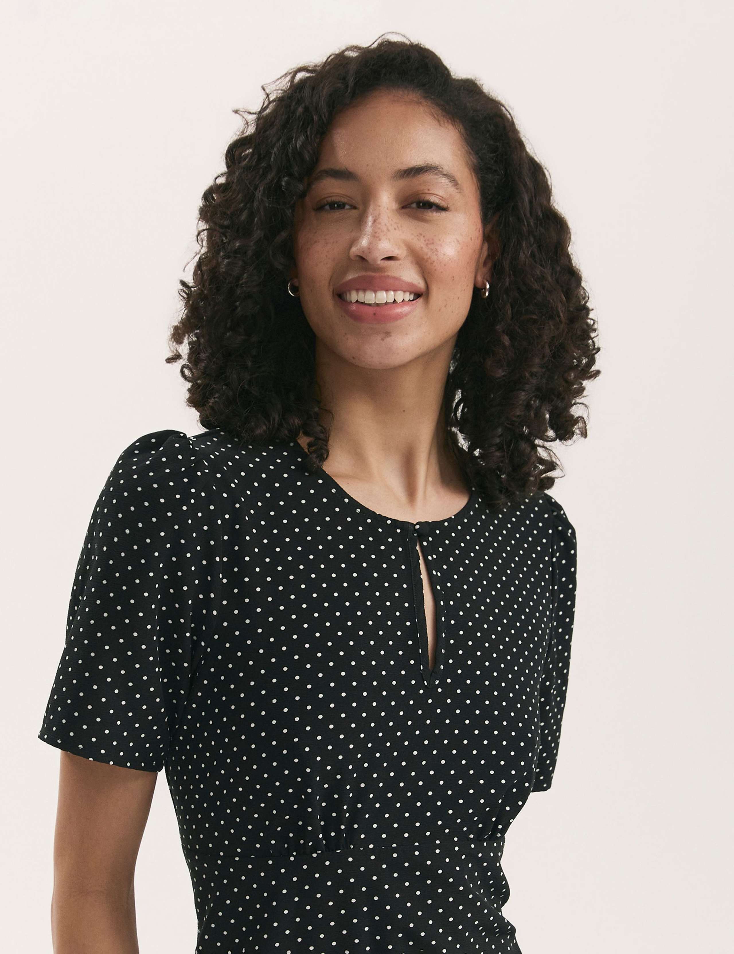 Polka Dot Midi Tea Dress 4 of 4