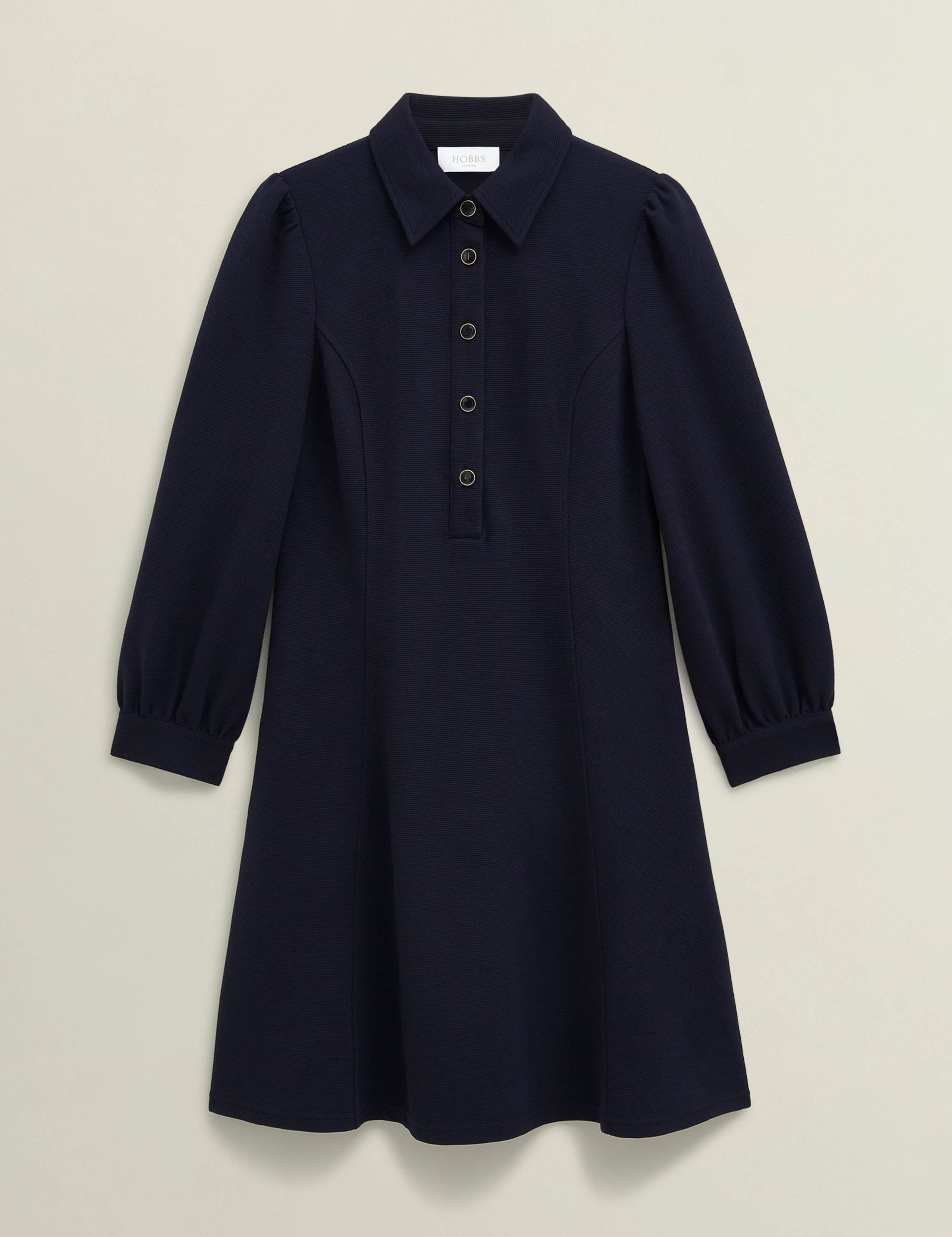 Cotton Rich Collared Mini Shift Dress 2 of 5