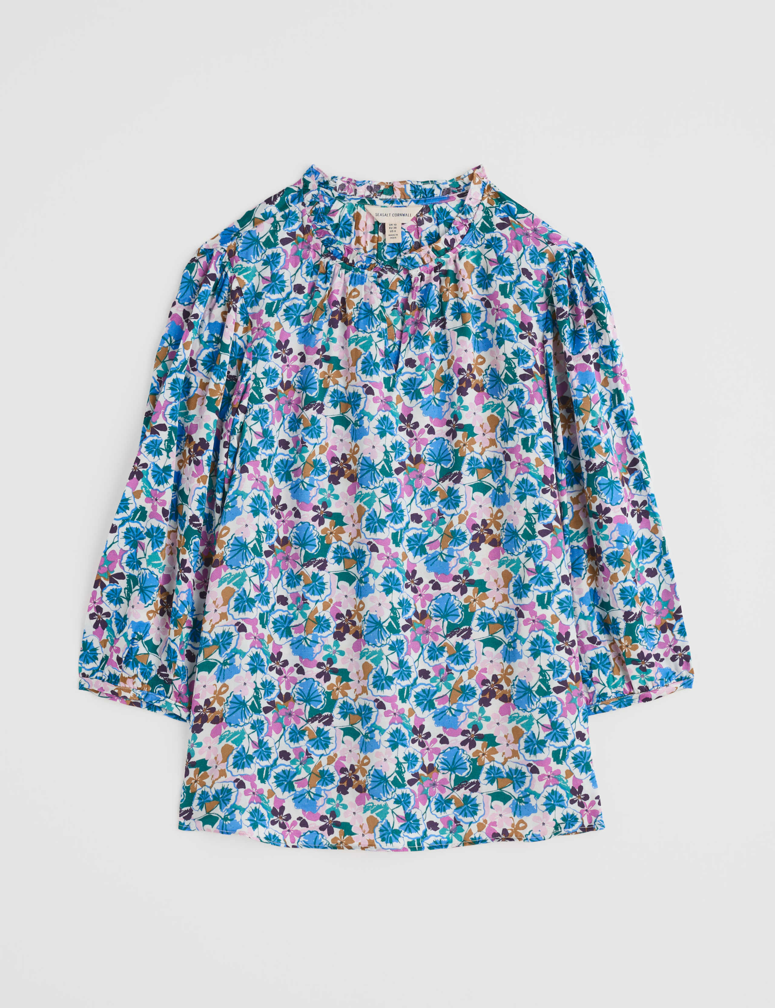 Floral Notch Neck Blouse 2 of 4