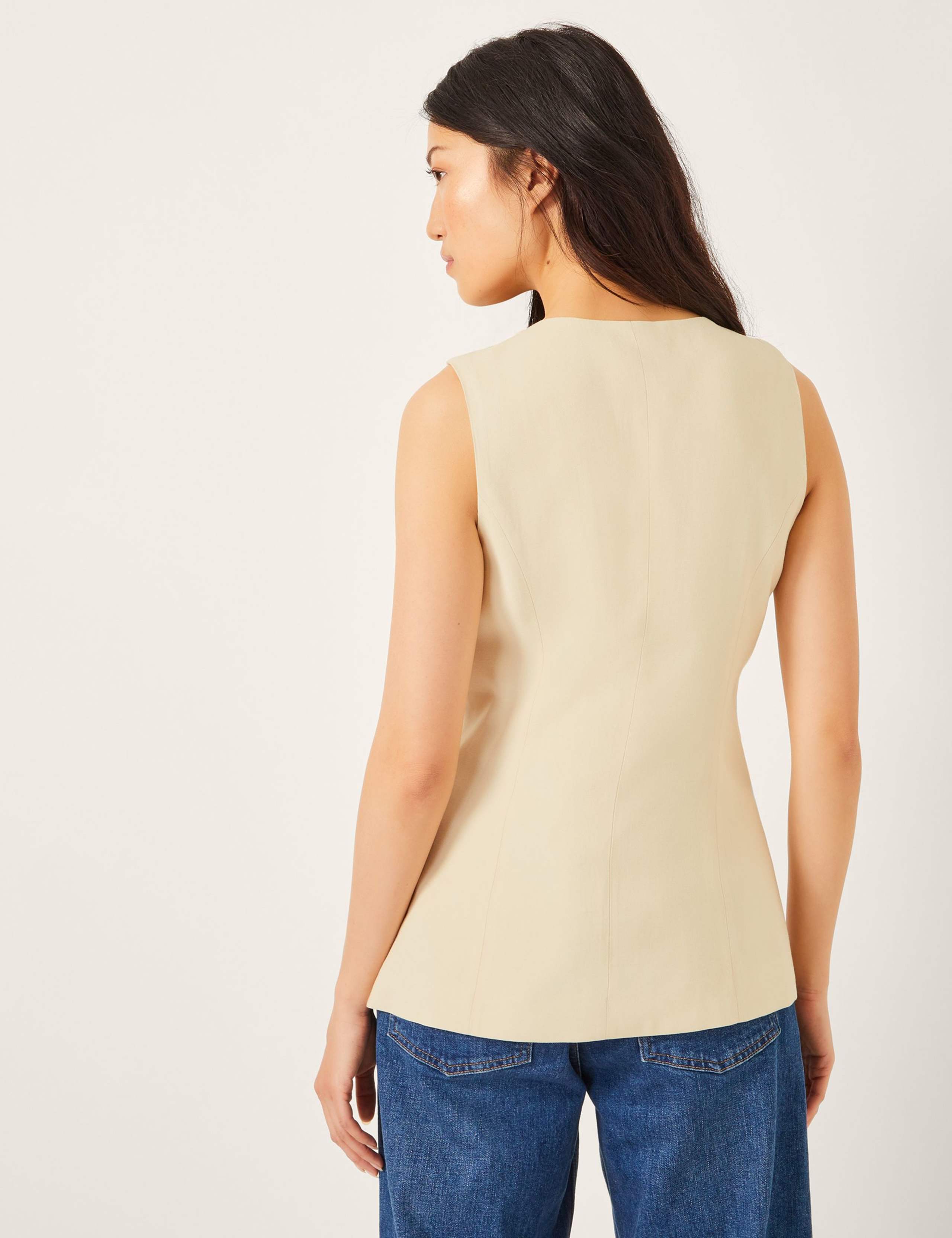 Tailored Collarless Waistcoat 2 of 4