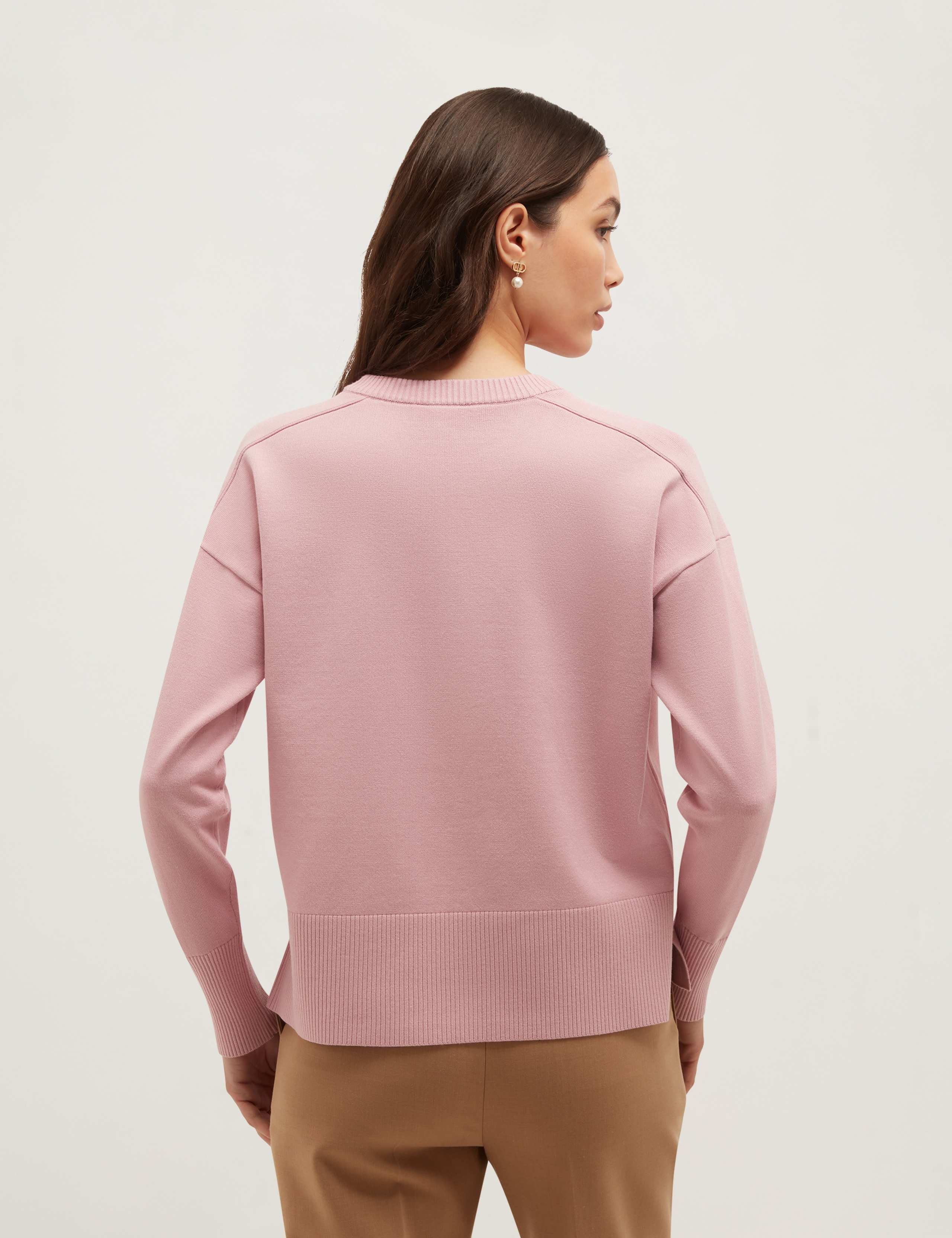 Crew Neck Split Hem Jumper 3 of 6