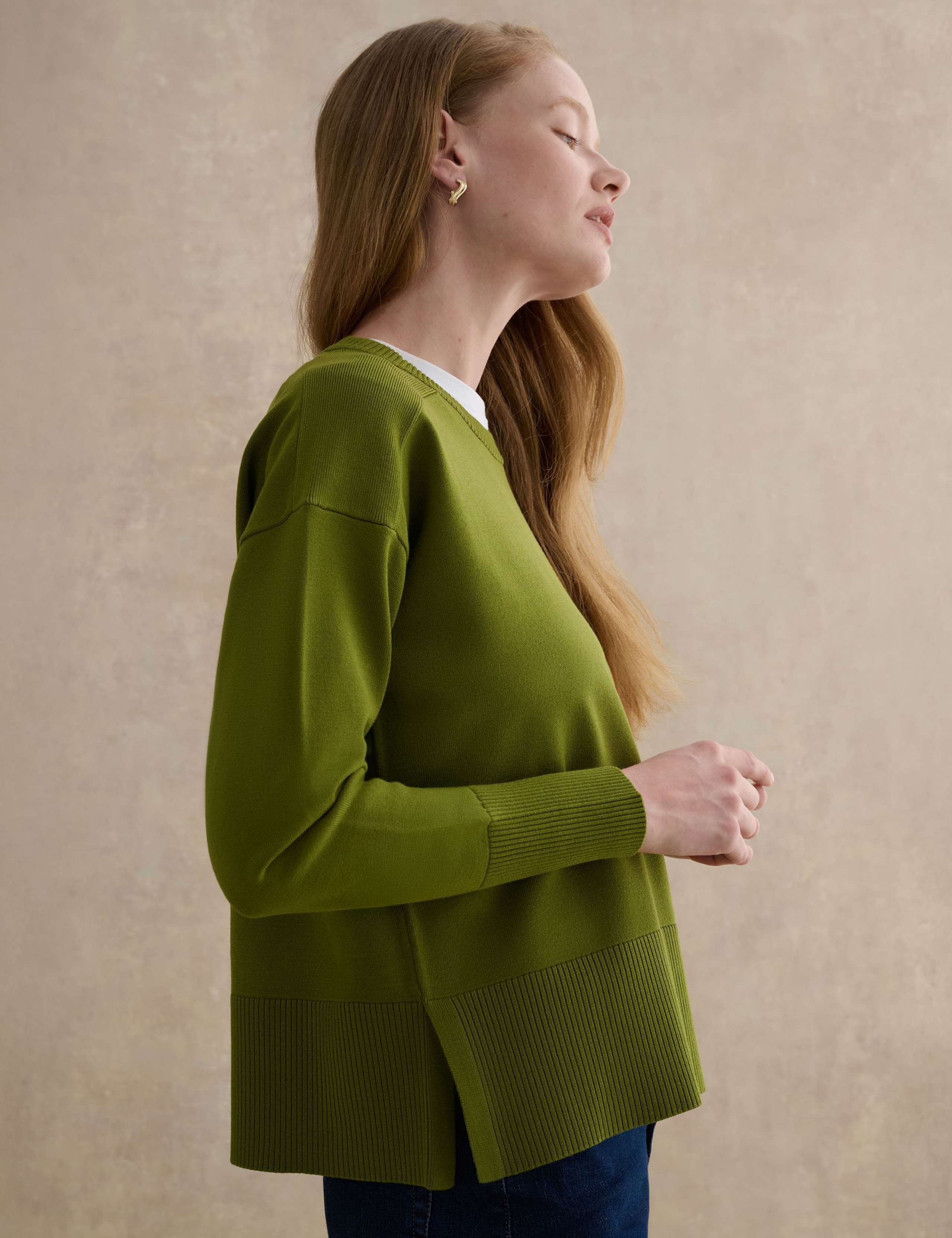 Crew Neck Split Hem Jumper 5 of 5