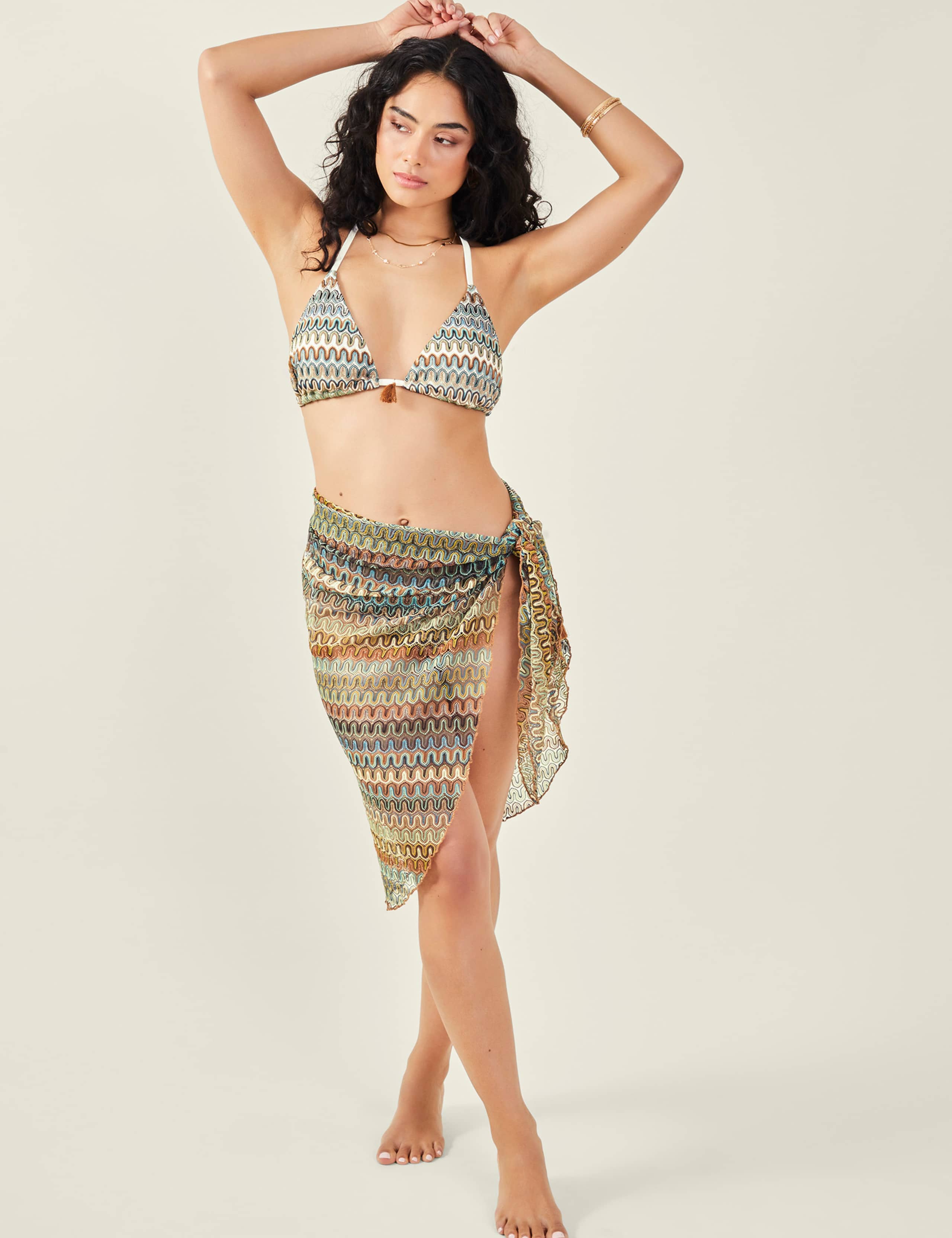 Crochet Beach Cover Up Sarong 3 of 4