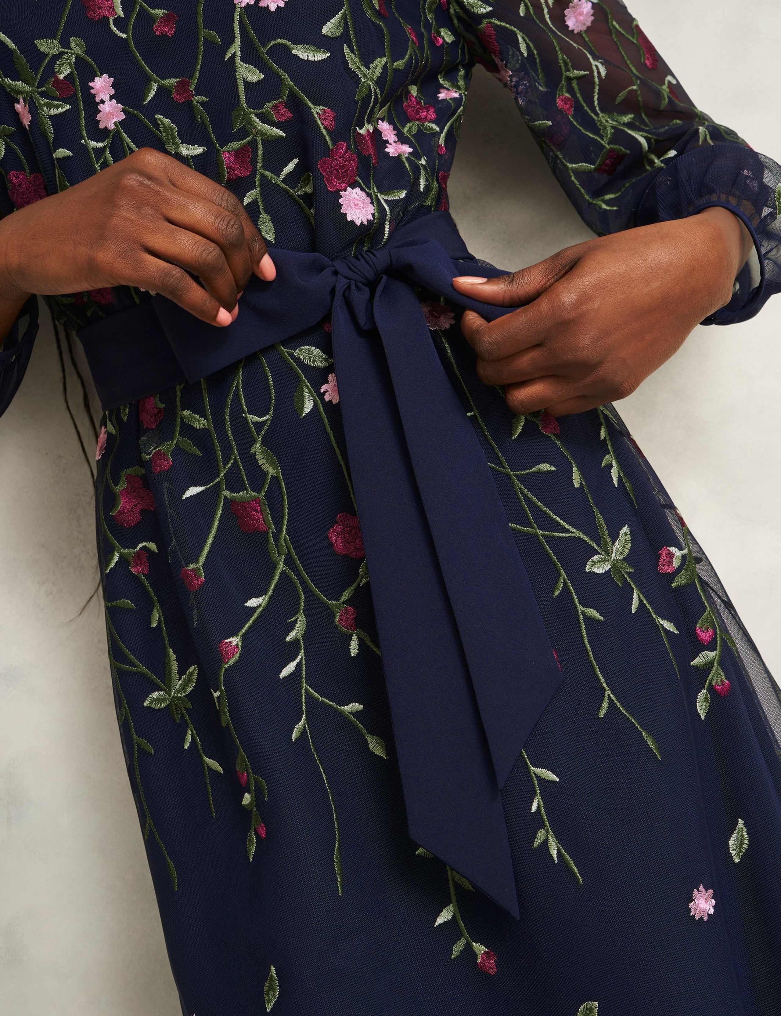 Floral Knee Length Skater Dress 5 of 6