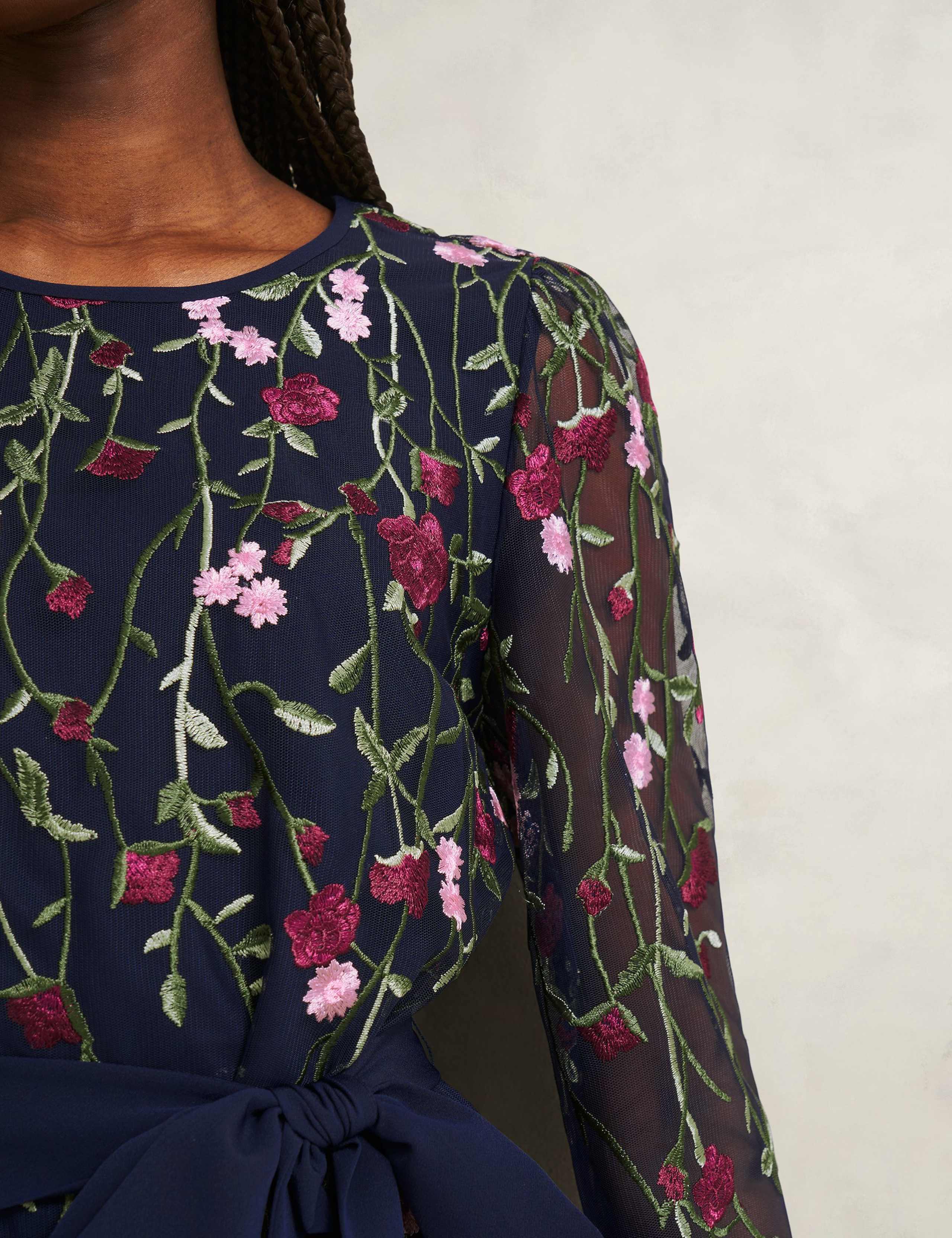 Floral Knee Length Skater Dress 6 of 6