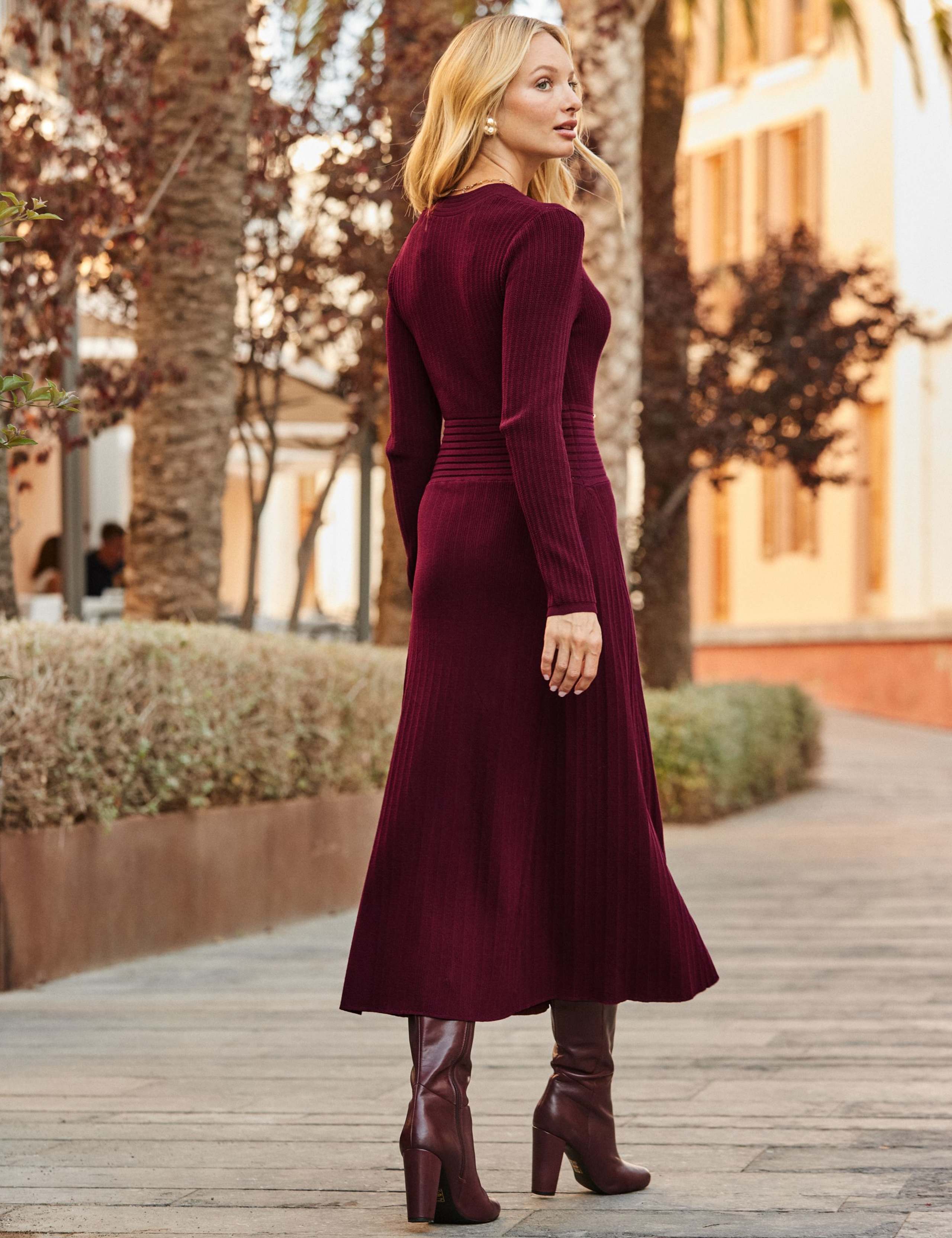 Button Detail Midaxi Waisted Dress 4 of 5