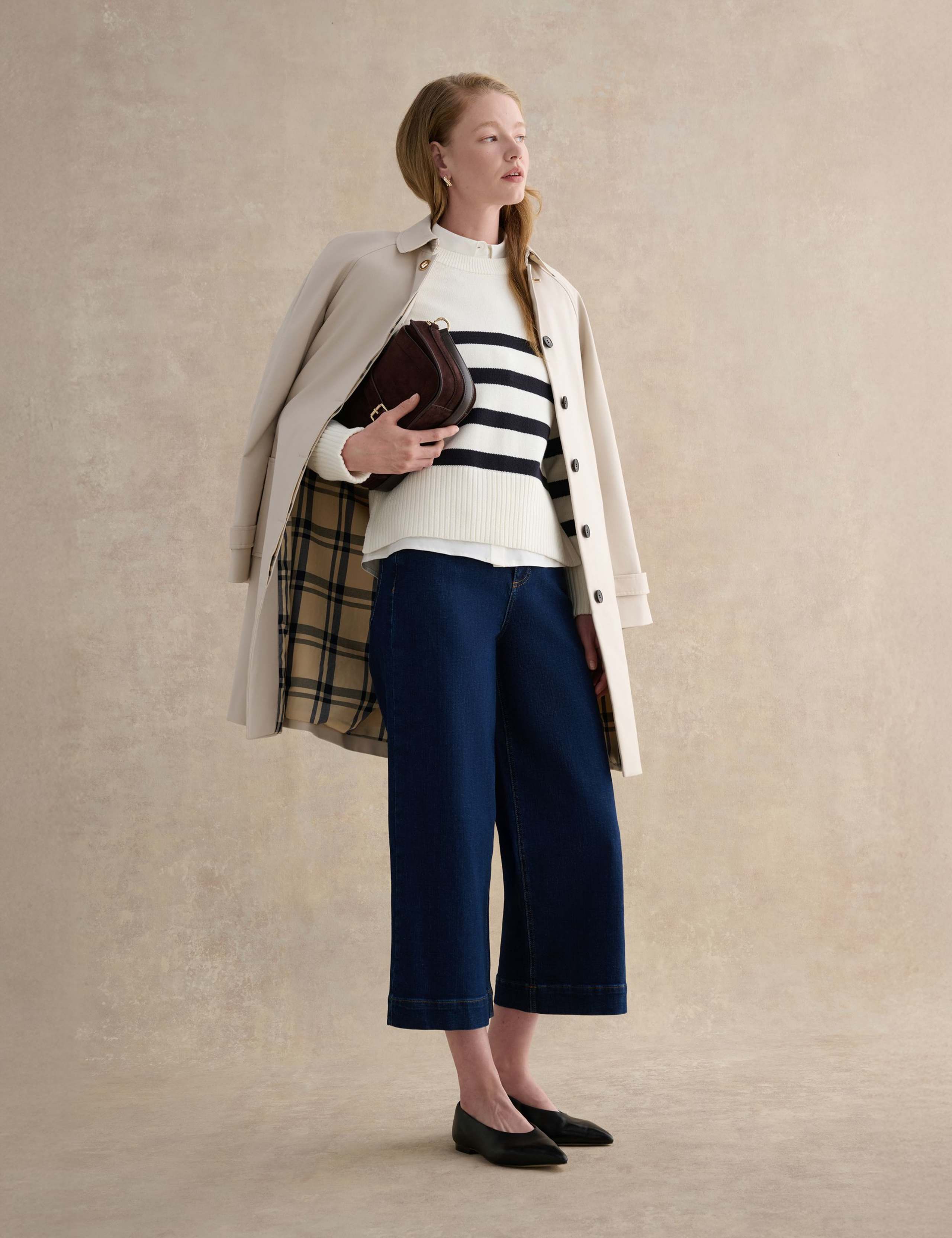 Pure Cotton Striped Crew Neck Jumper 3 of 5