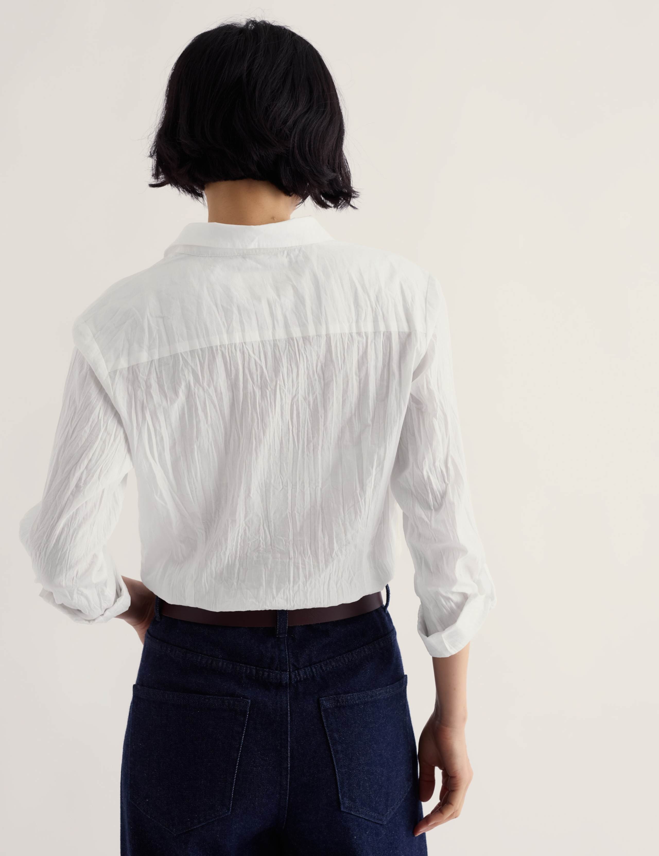 Cotton Collared Straight Fit Shirt 4 of 6