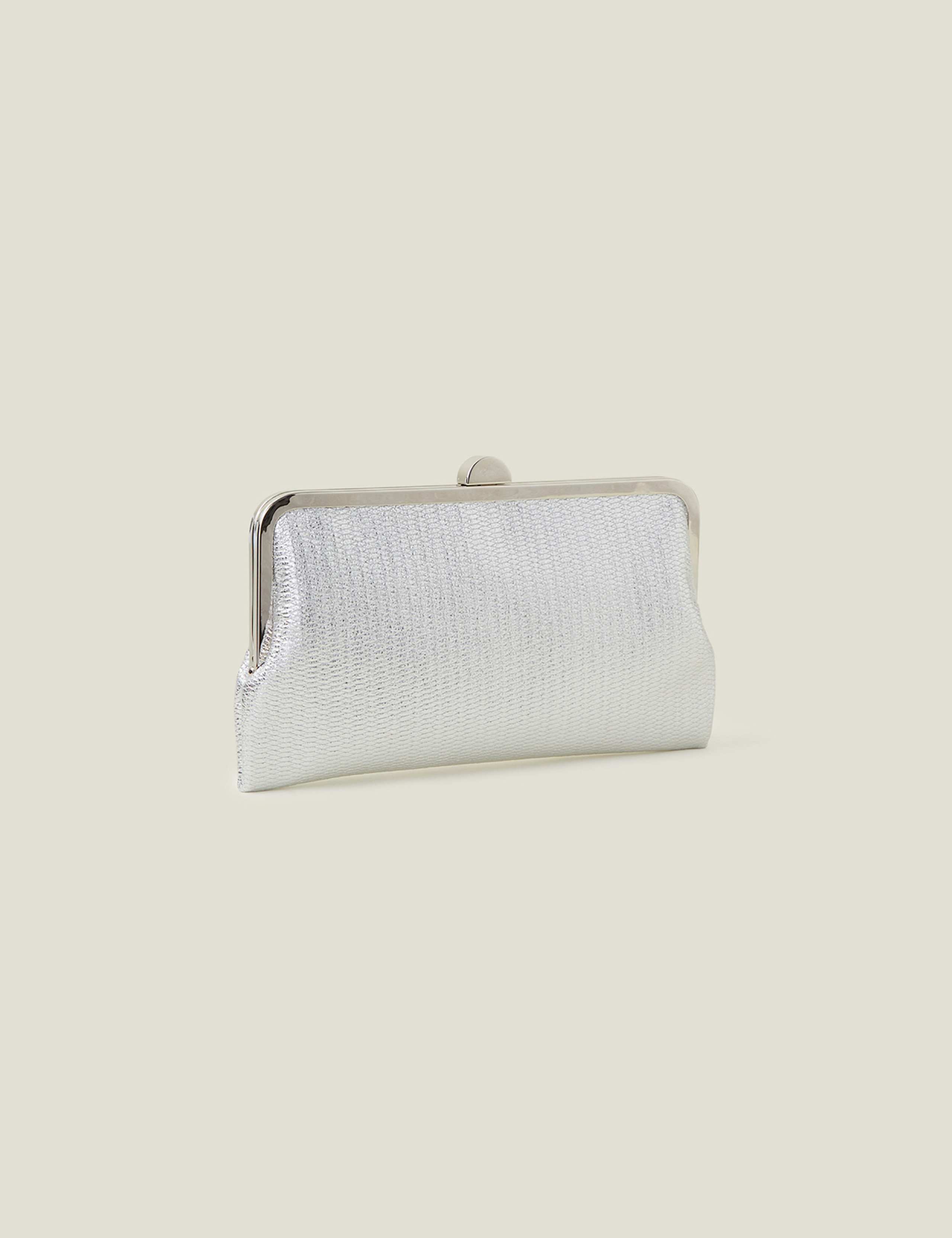 Metallic Chain Strap Clutch Bag 2 of 3