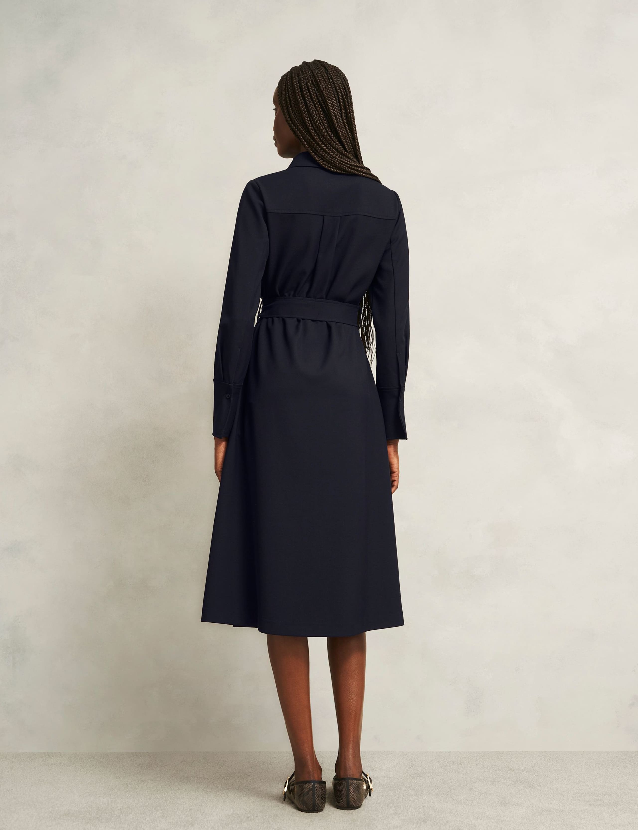 Tie Waist Midi Shirt Dress 5 of 5