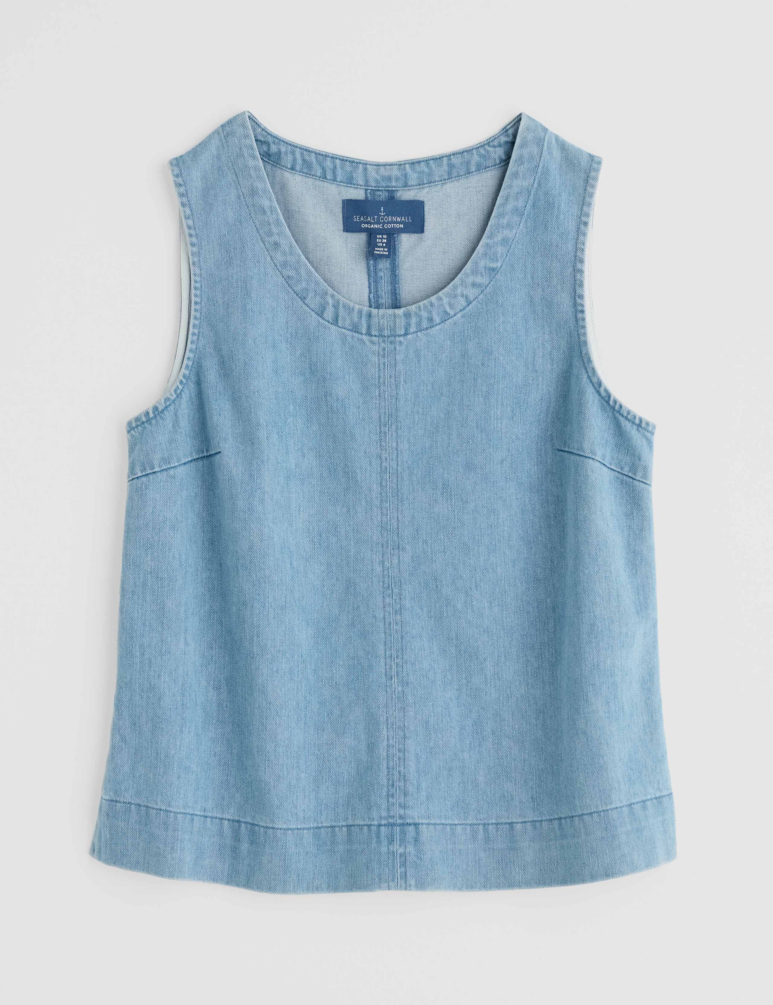 Cotton Blend Scoop Neck Vest 2 of 4