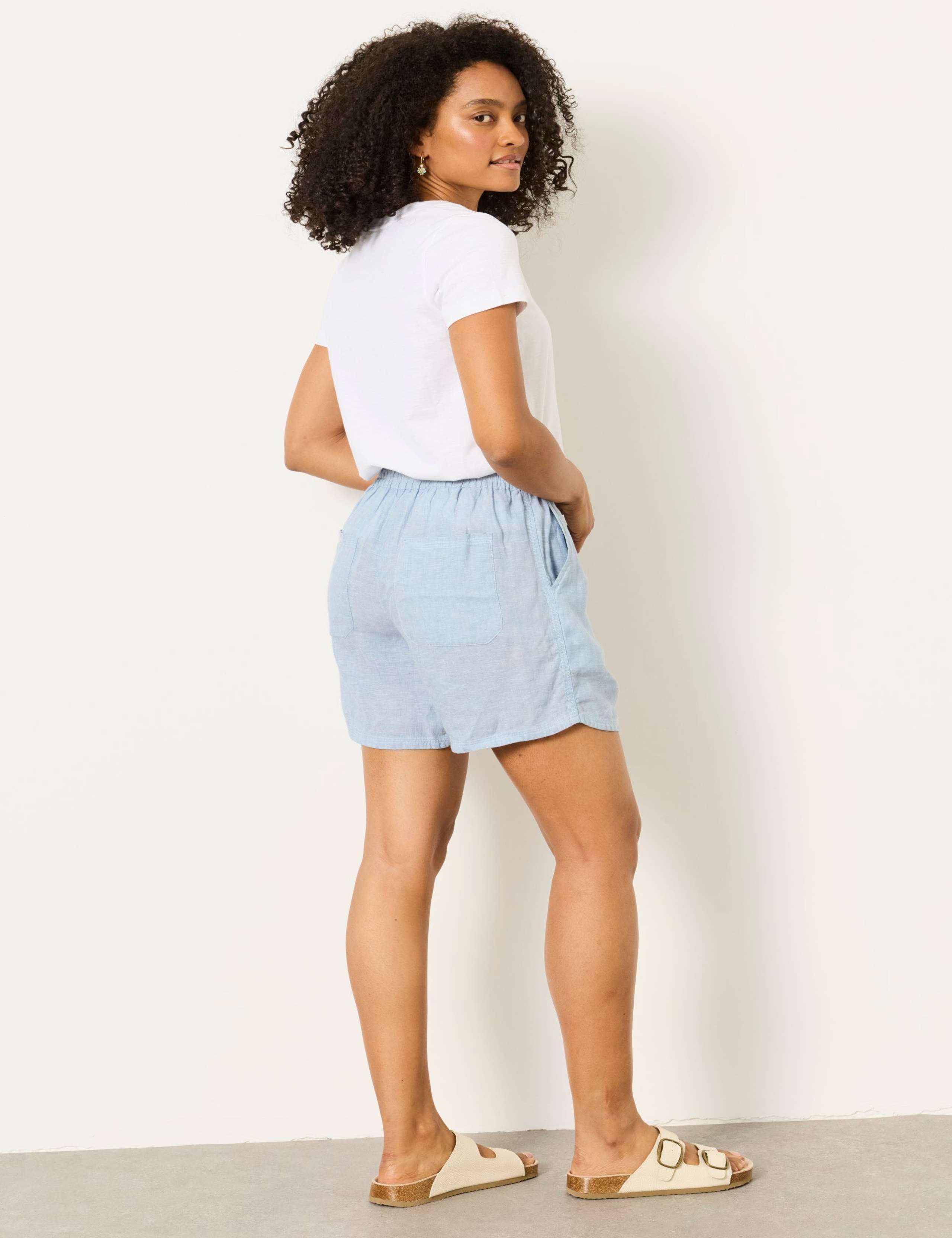 Pure Linen High Waisted Shorts 5 of 7