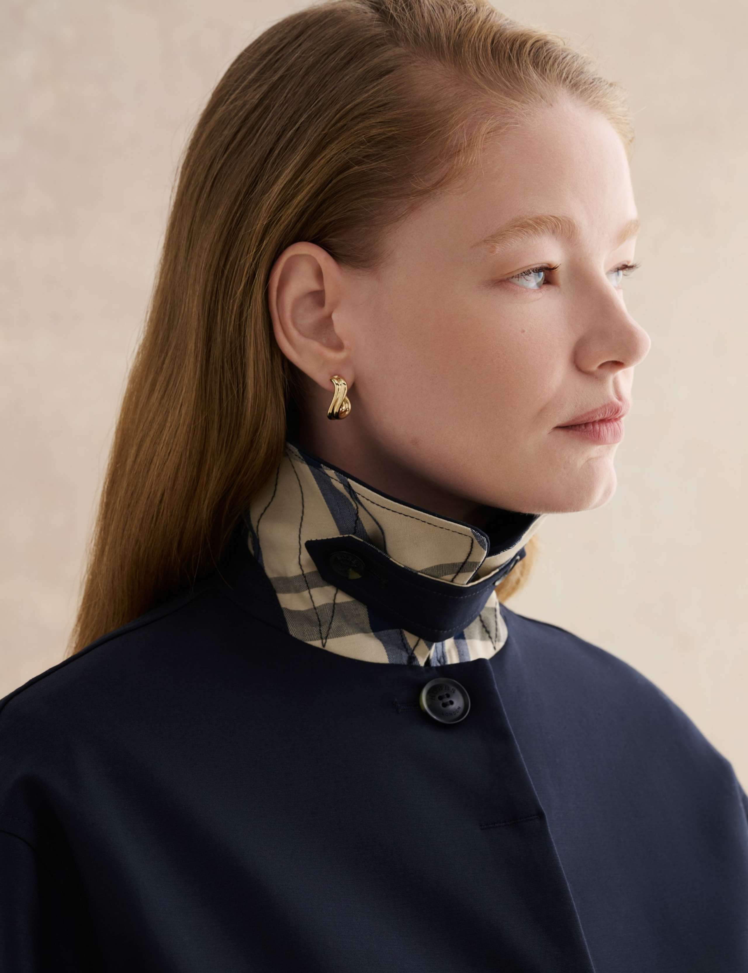 Cotton Rich Collared Trench Coat 5 of 6