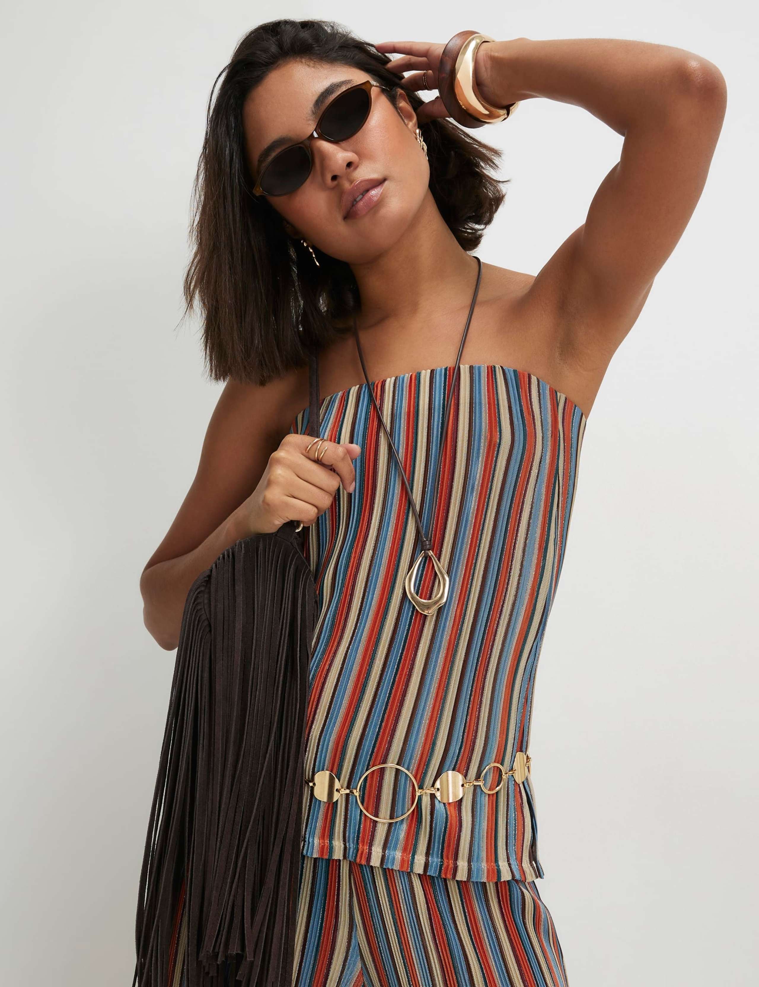 Striped Wide Leg Trousers 2 of 4