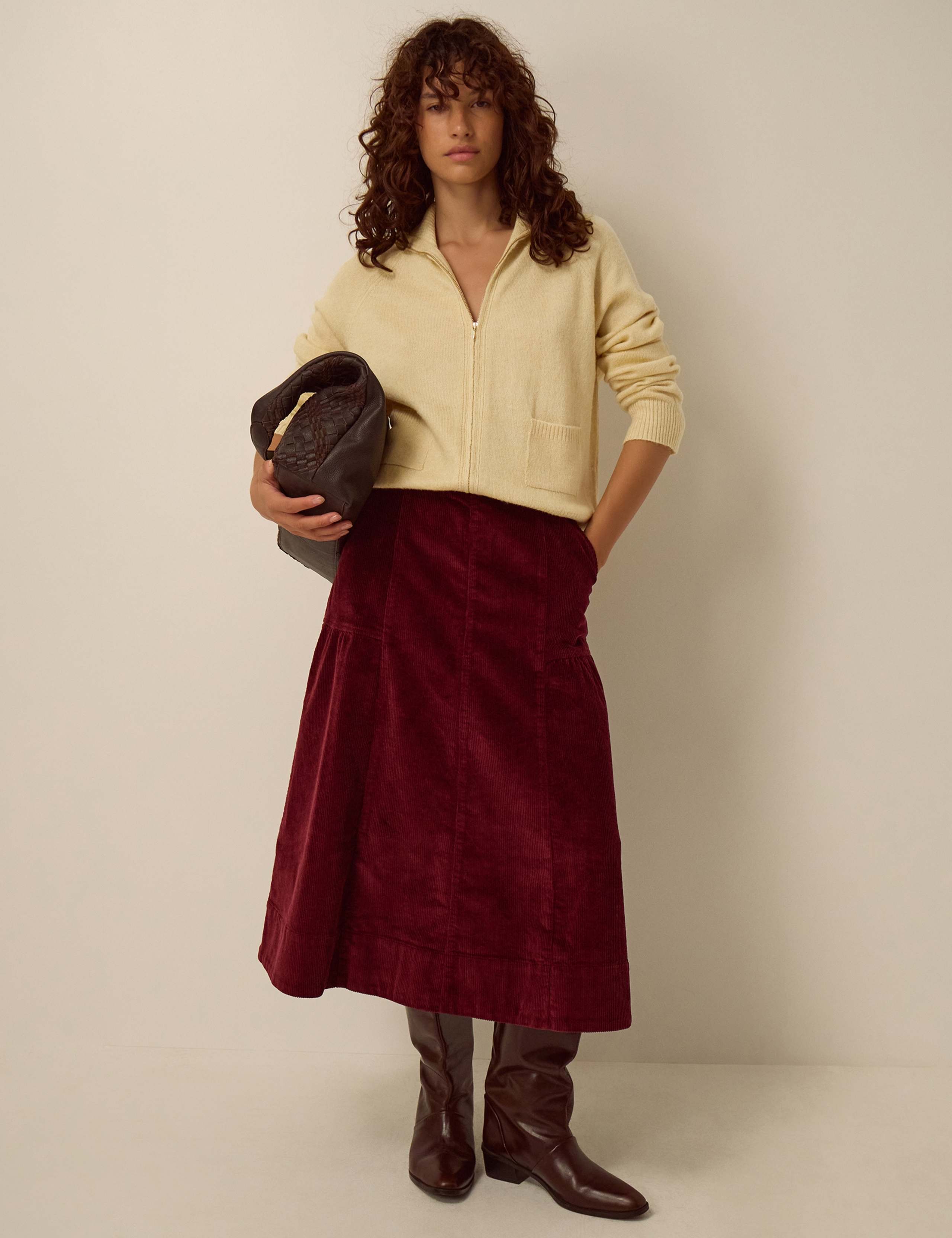 Funnel Neck Zip Cardigan 2 of 4