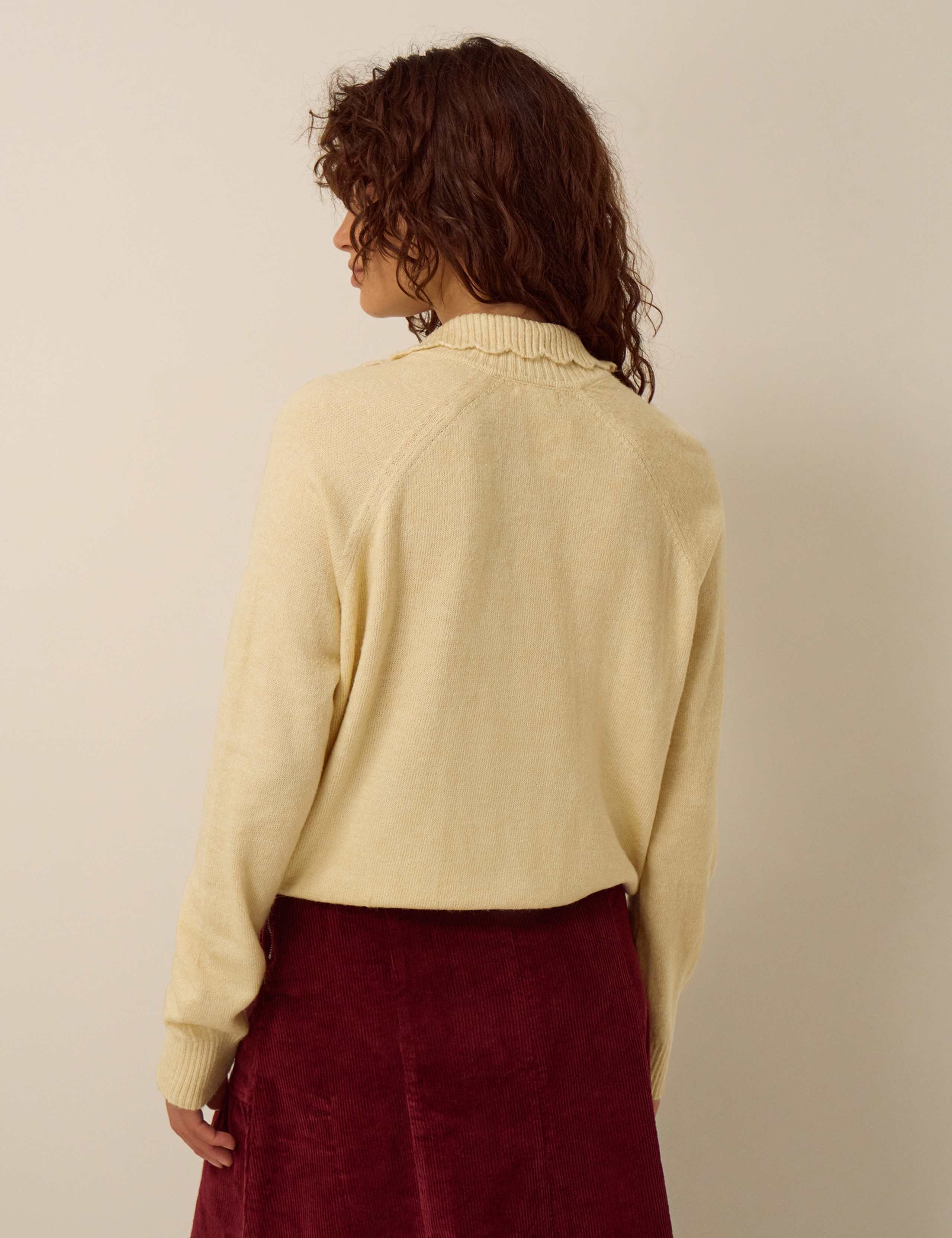 Funnel Neck Zip Cardigan 3 of 4