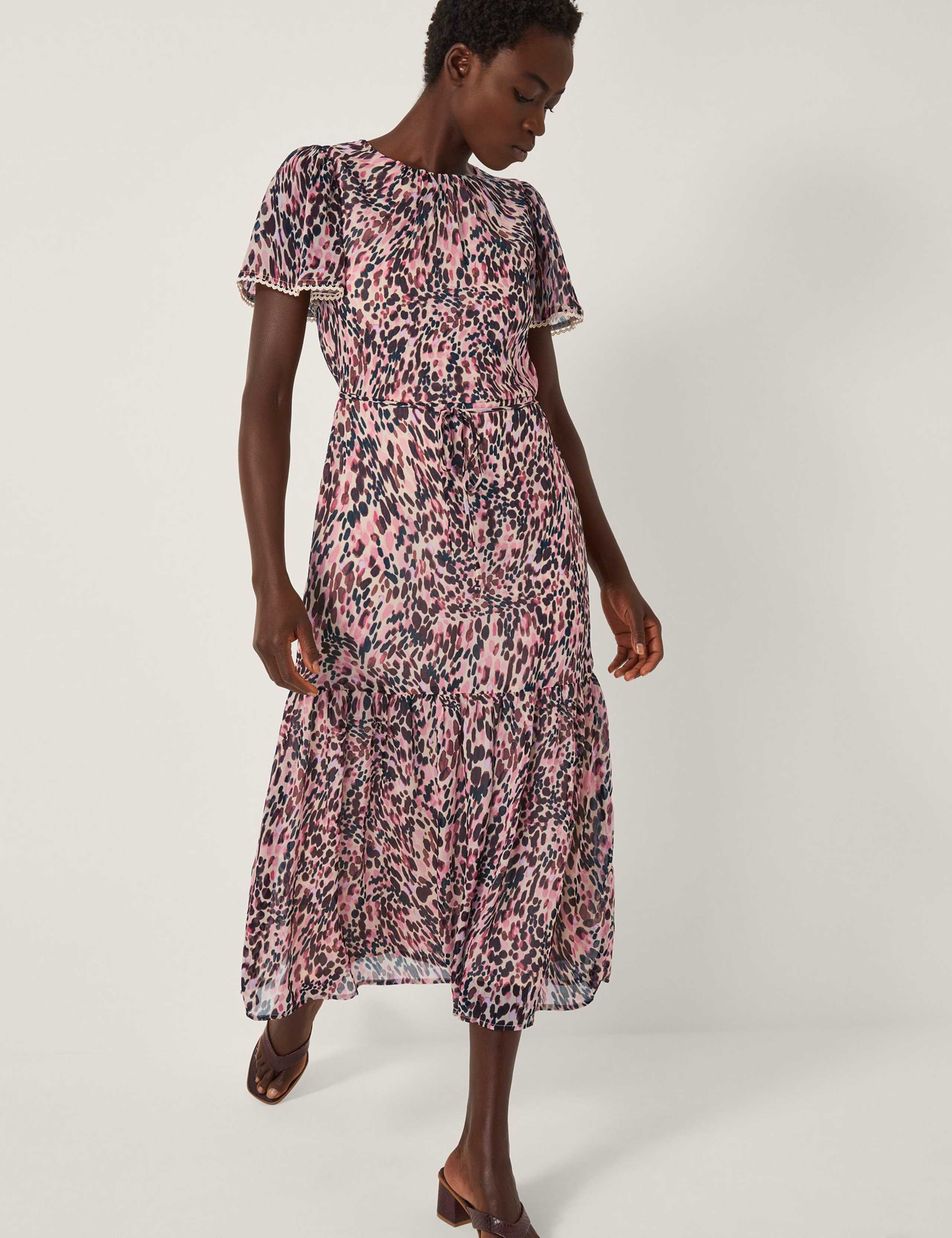 Sisi Animal Print Tiered Maxi Dress 1 of 3