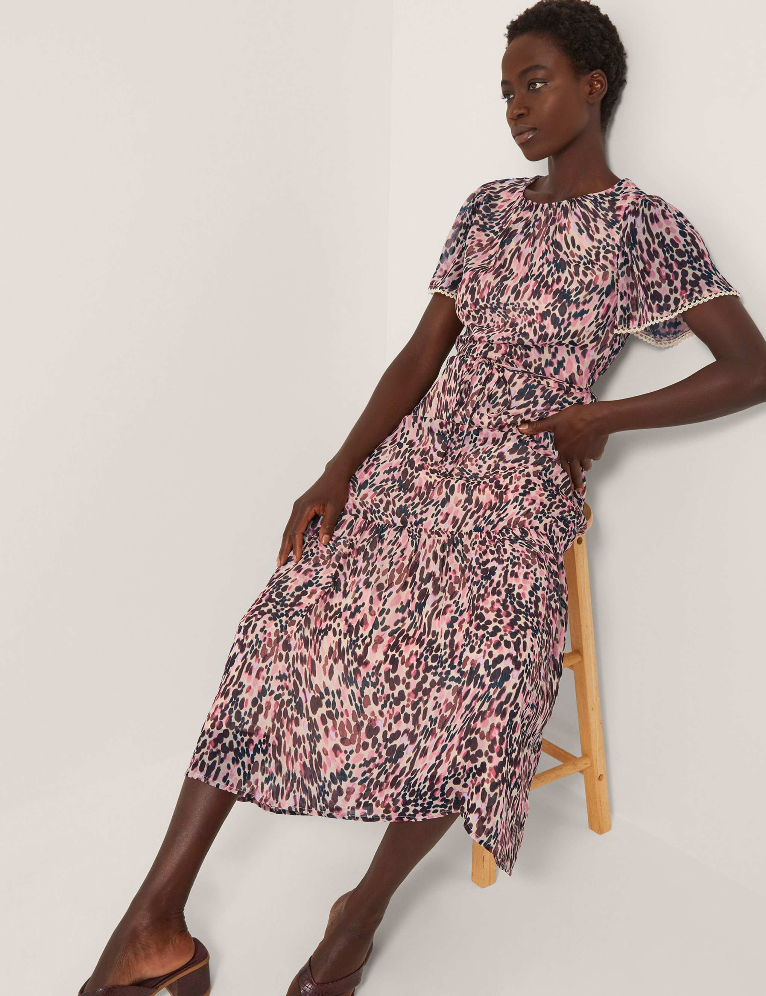 Sisi Animal Print Tiered Maxi Dress 3 of 3