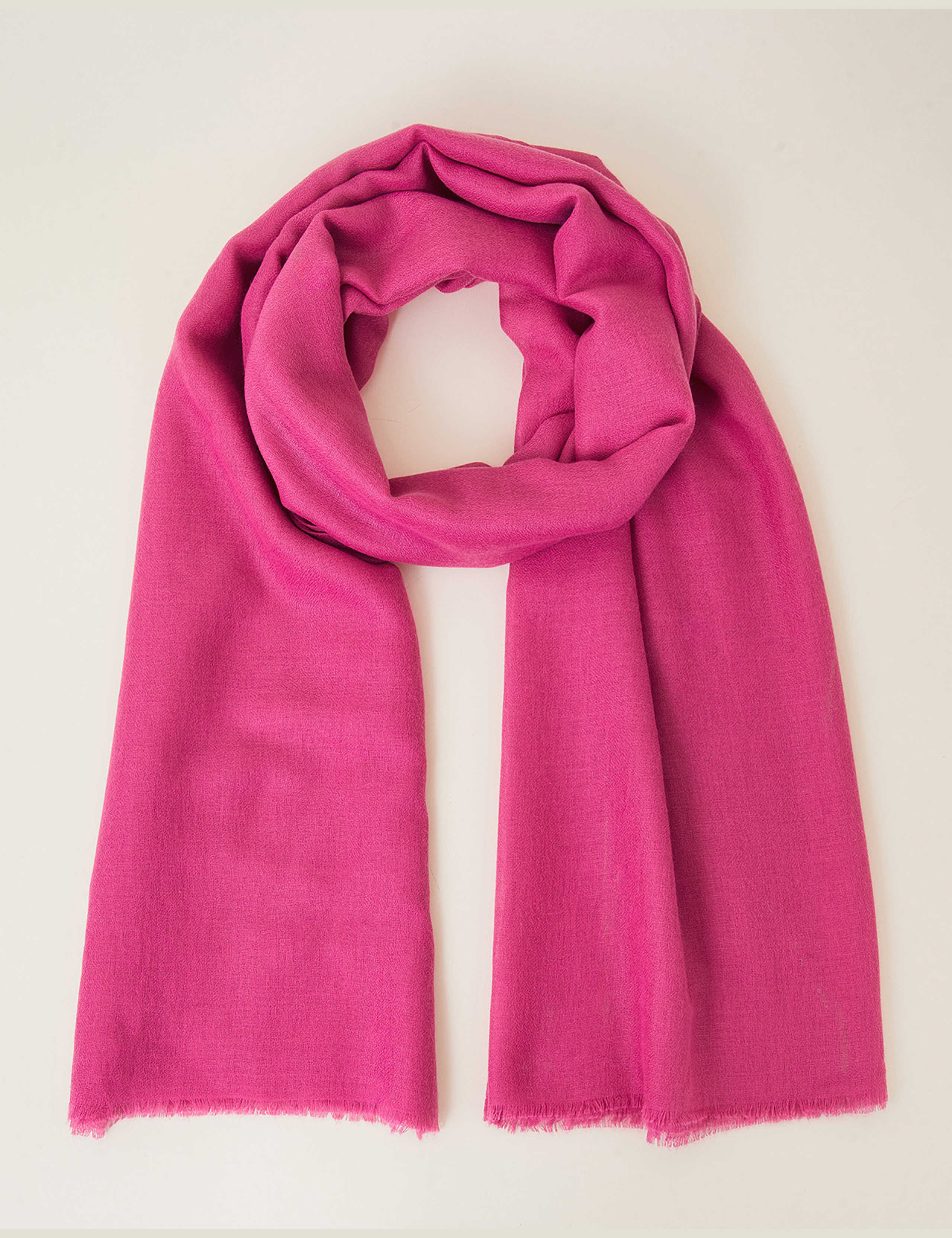 Woven Fringed Scarf 1 of 2