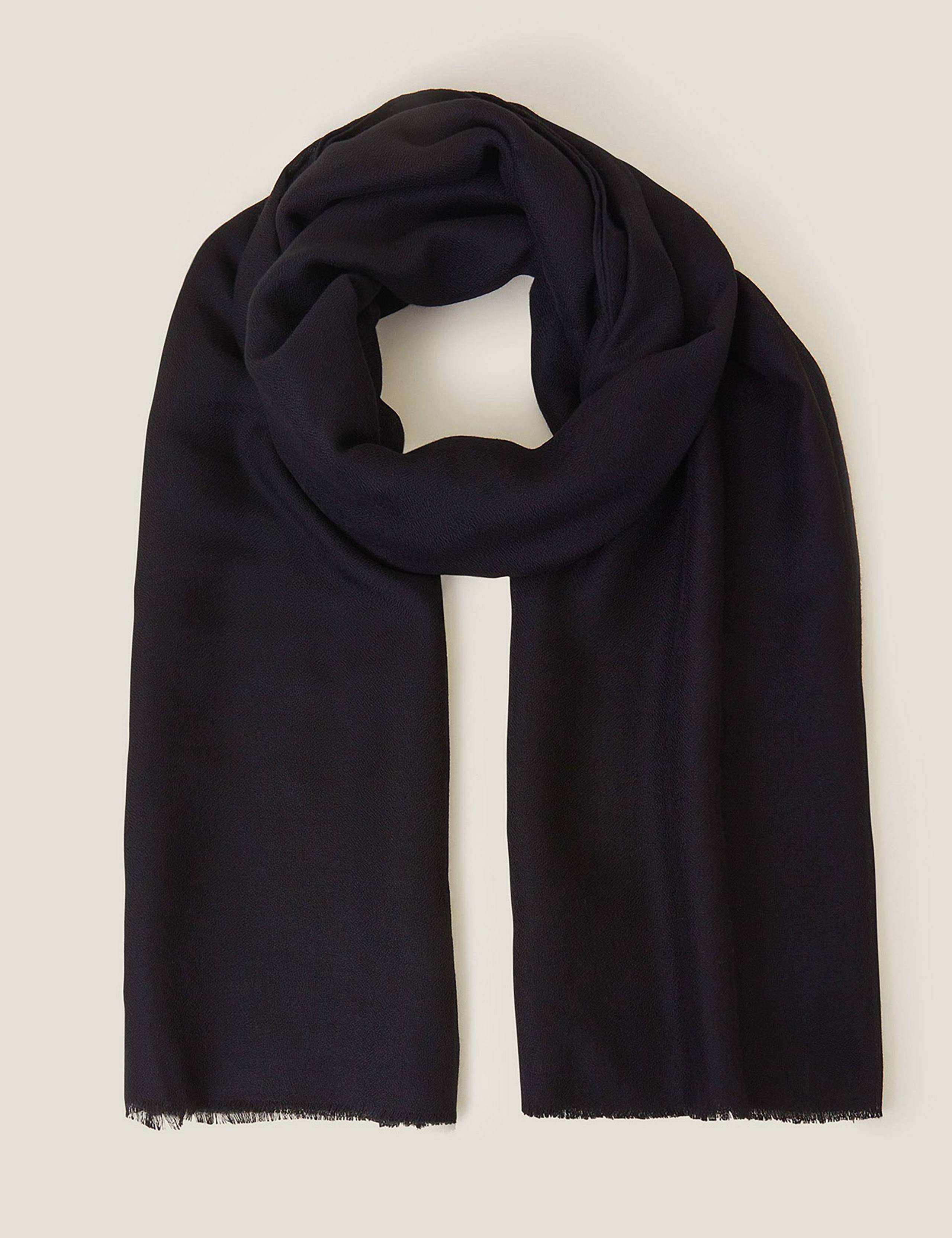 Woven Fringed Scarf 2 of 3