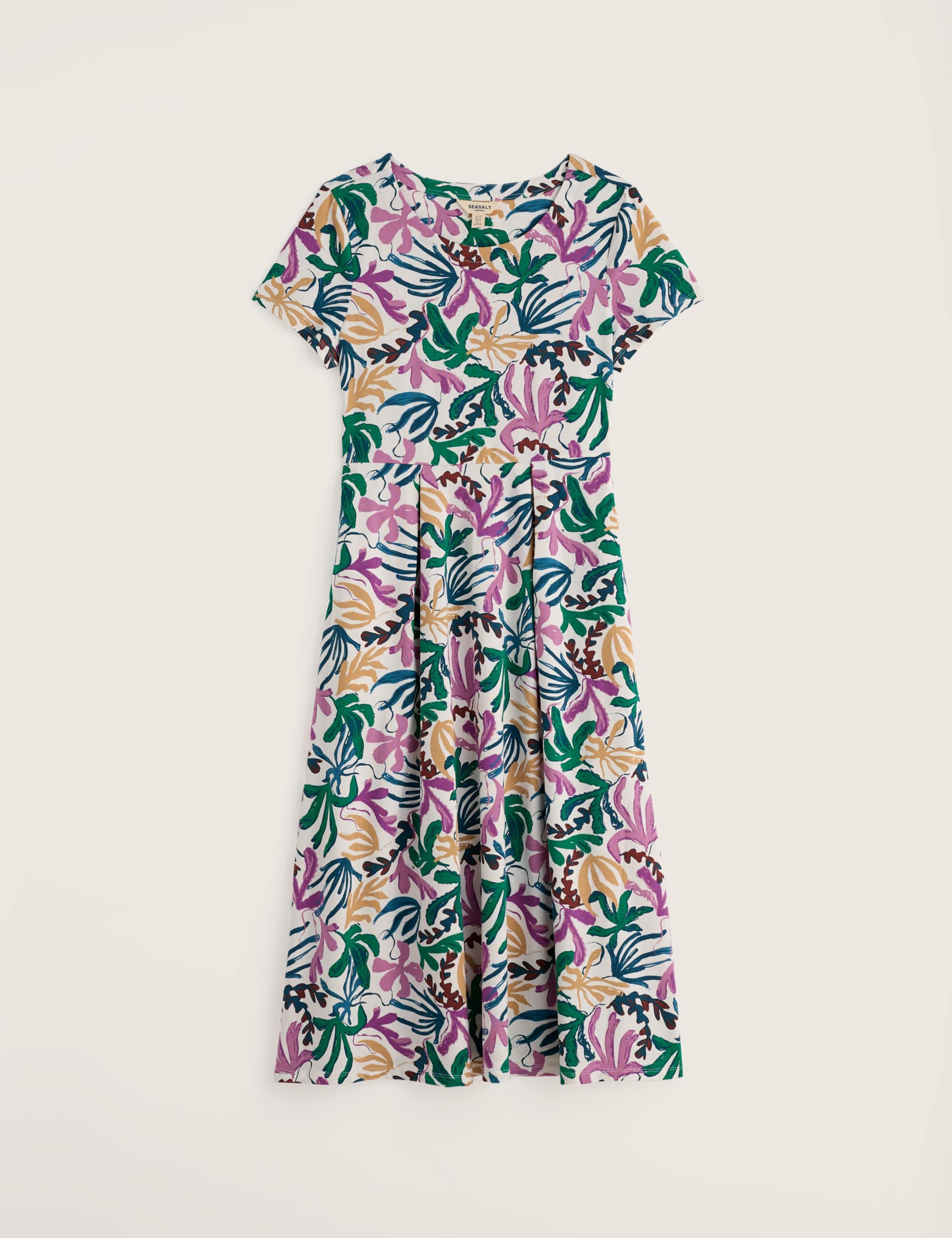 Cotton Rich Printed Relaxed Waisted Dress 2 of 5