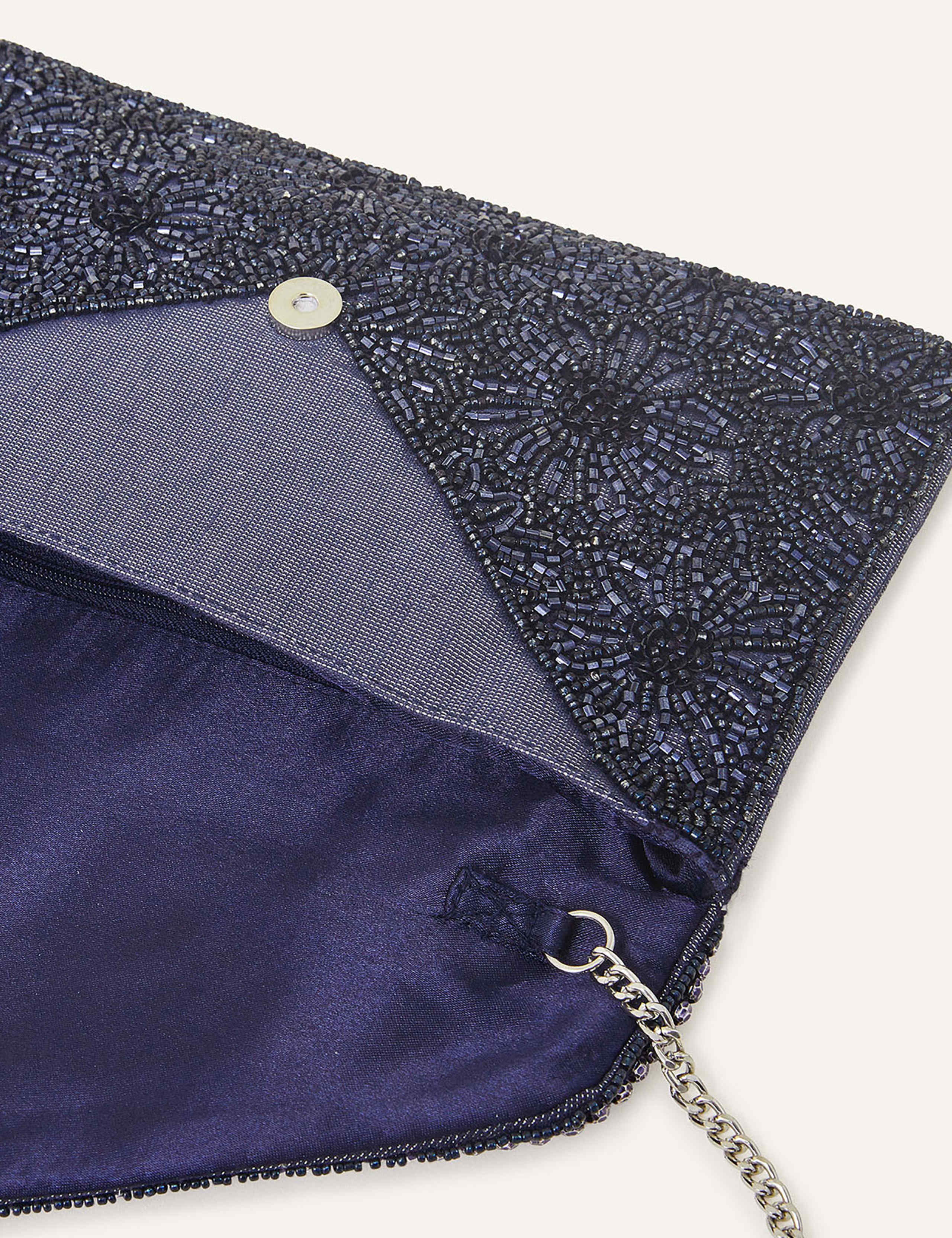 Beaded Chain Strap Clutch Bag 4 of 4