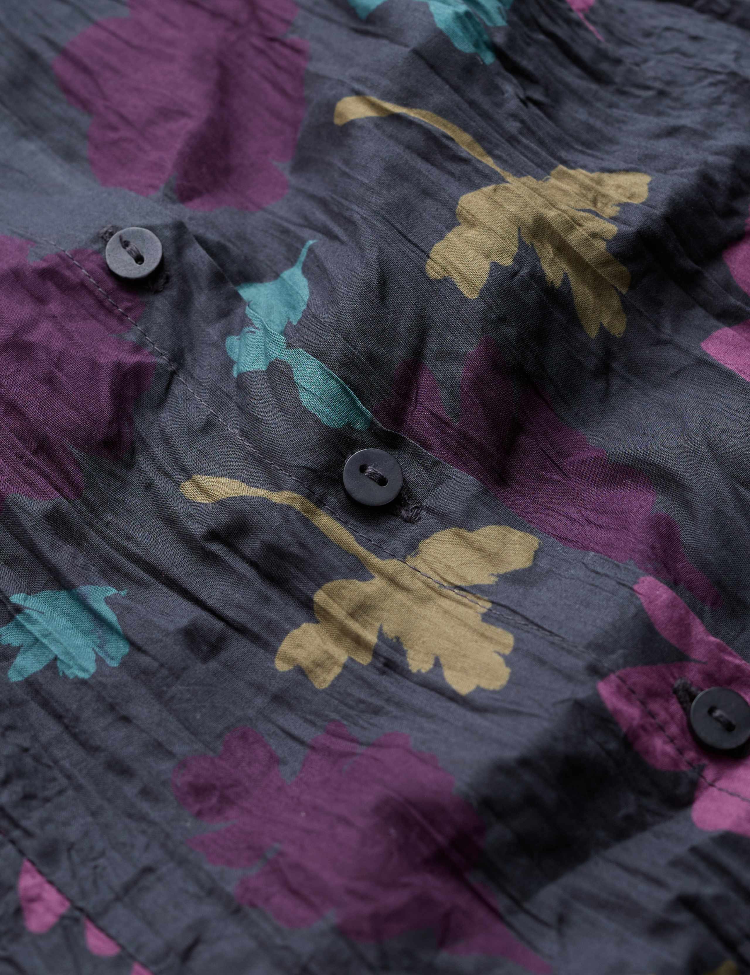 Pure Cotton Floral Collared Shirt 5 of 6