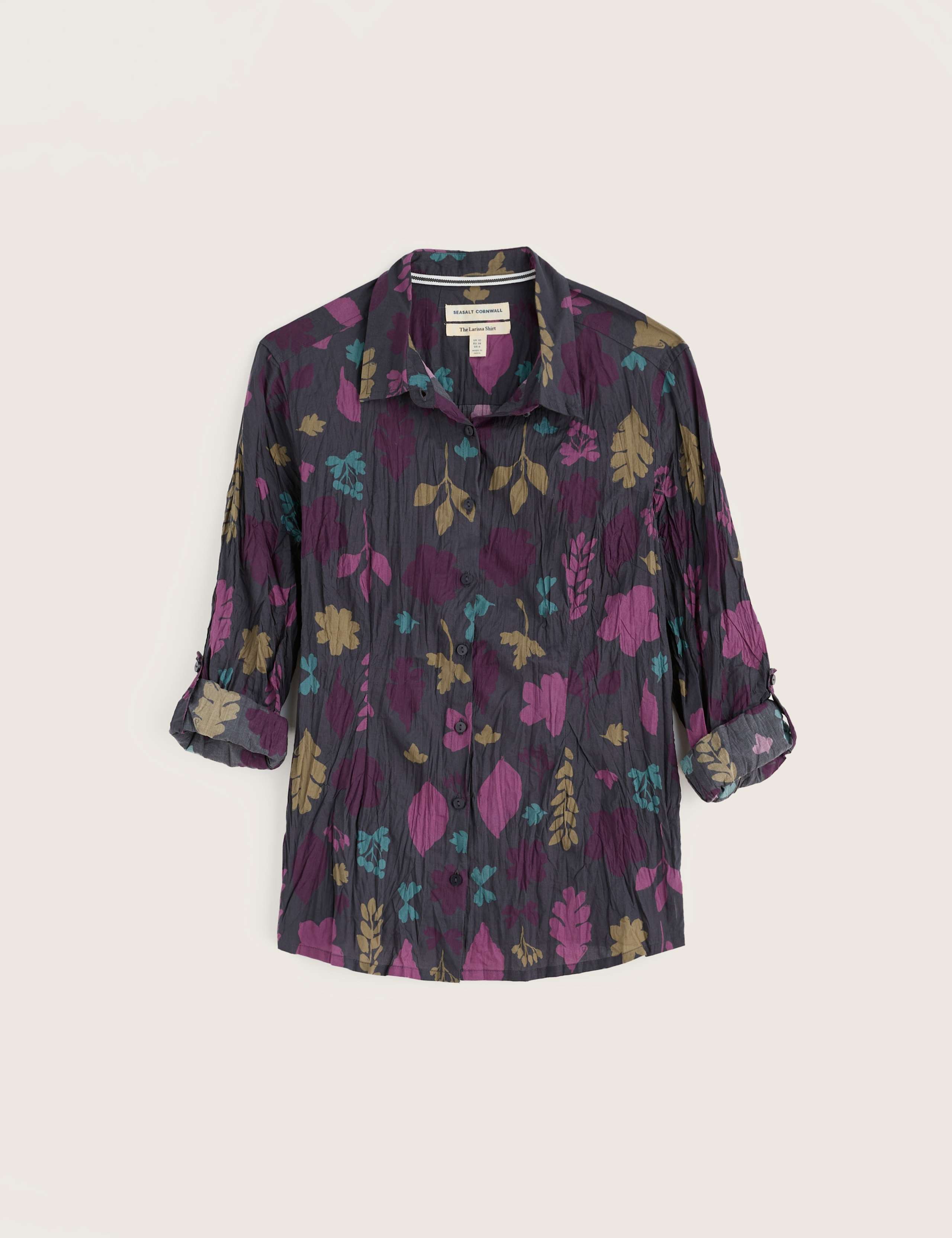 Pure Cotton Floral Collared Shirt 2 of 6