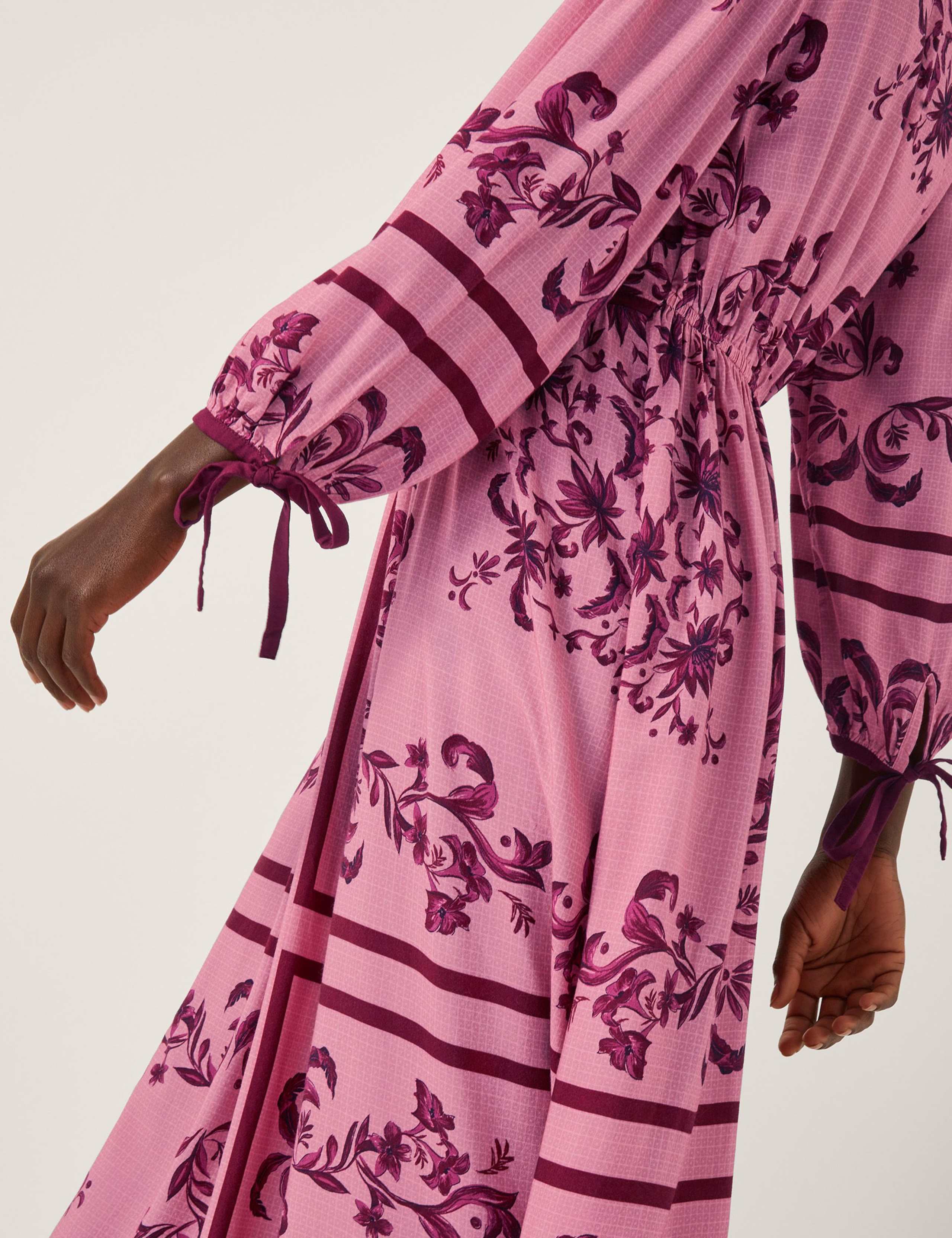 Matilde Floral Midi Waisted Dress 4 of 4