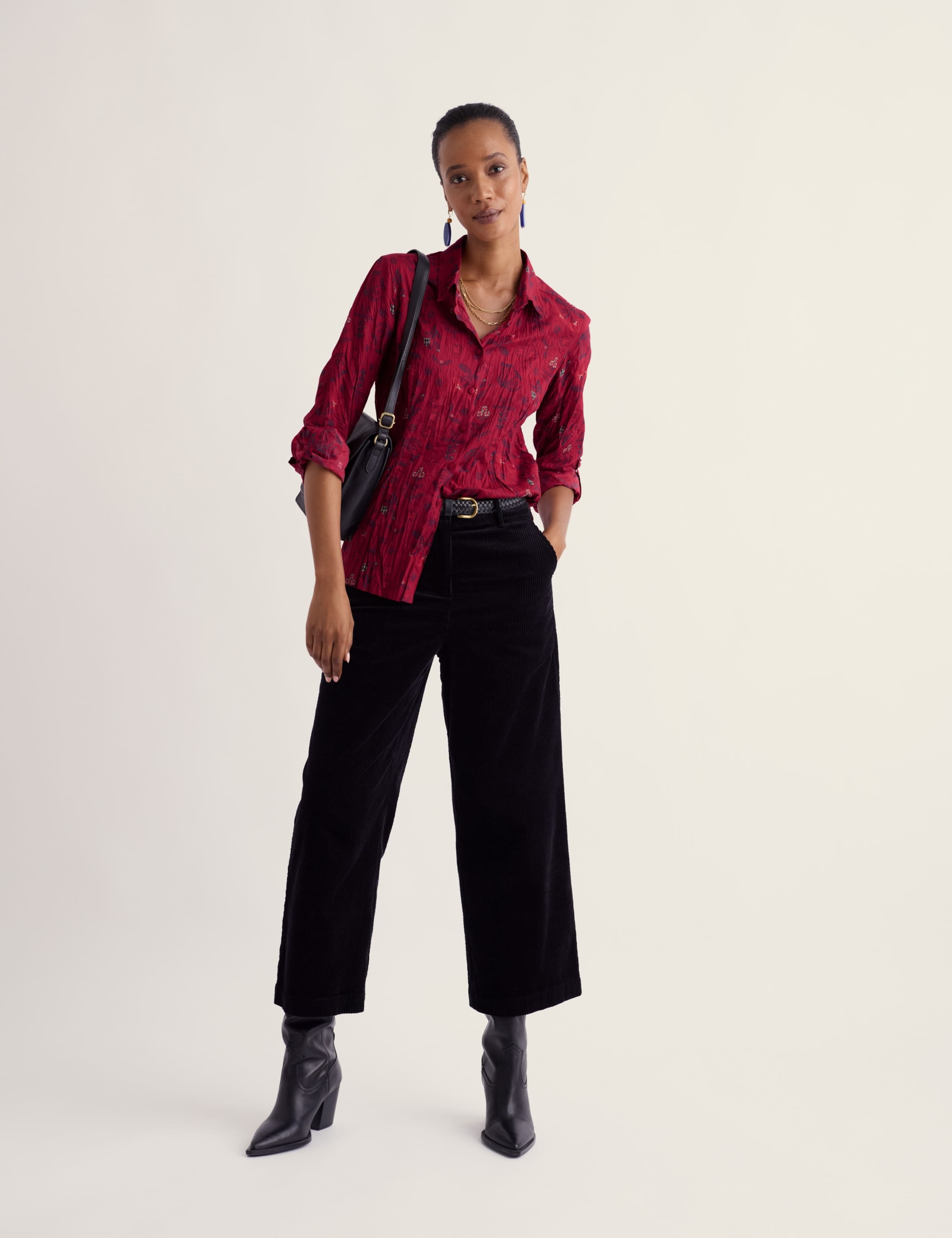 Pure Cotton Floral Collared Shirt 3 of 6