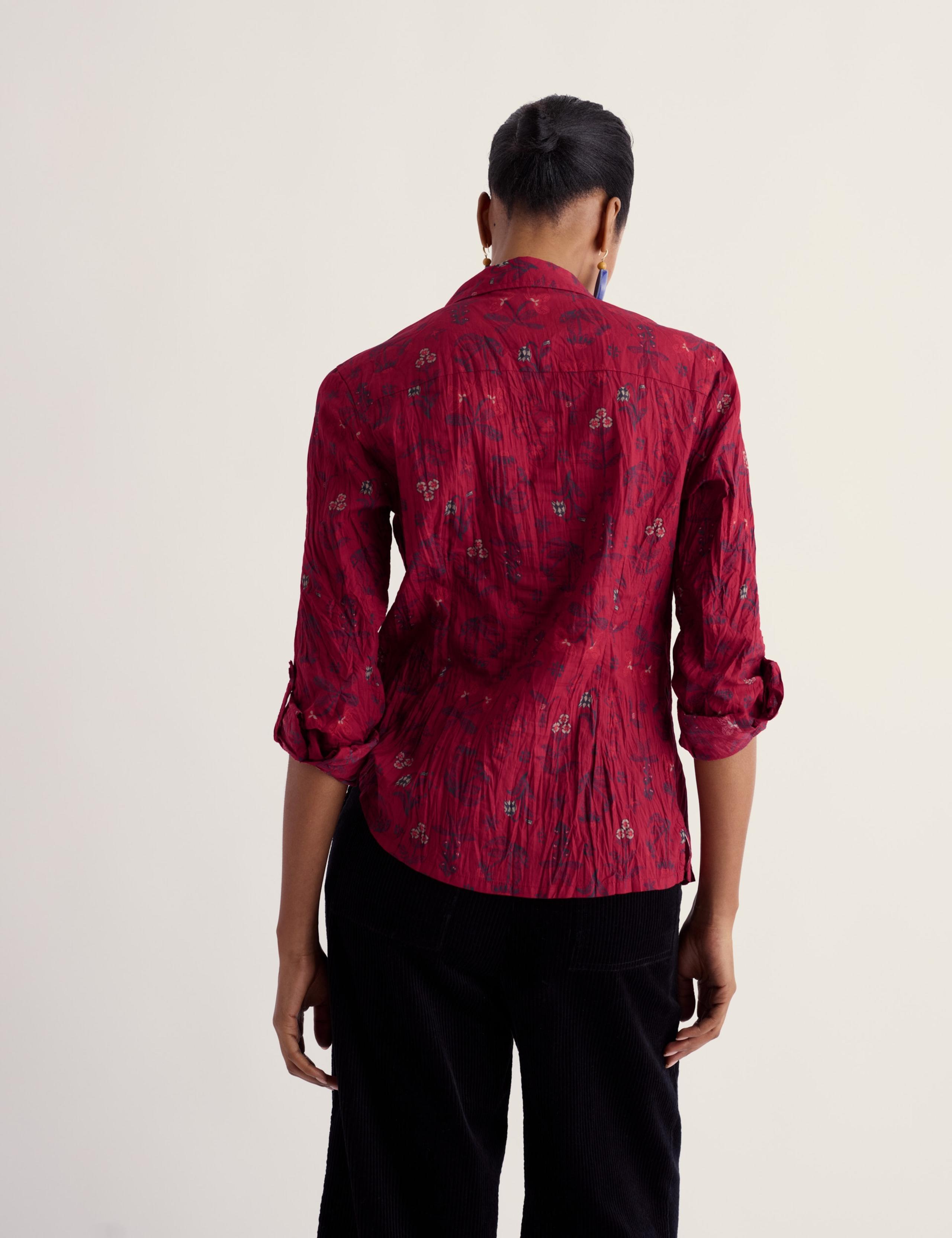 Pure Cotton Floral Collared Shirt 4 of 6
