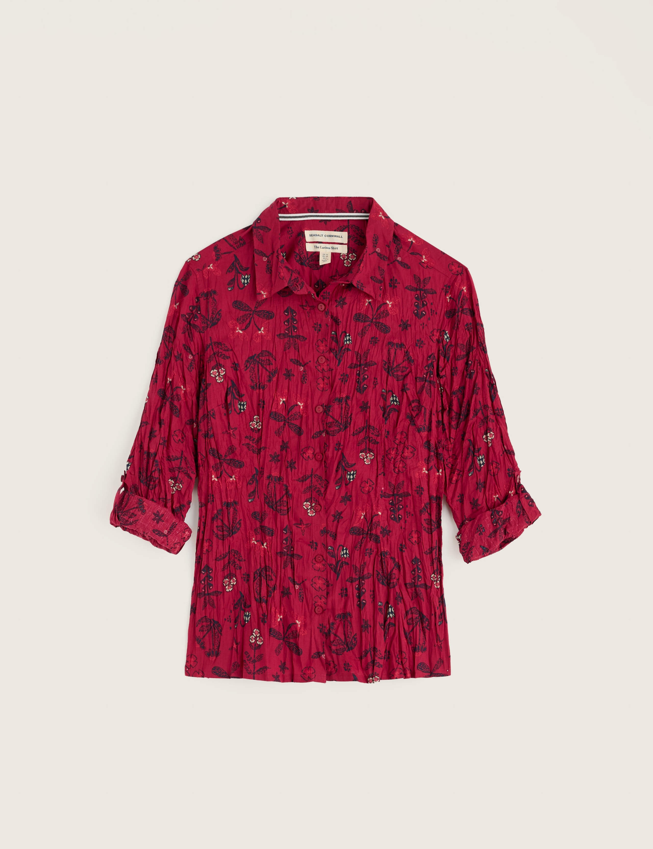 Pure Cotton Floral Collared Shirt 2 of 6