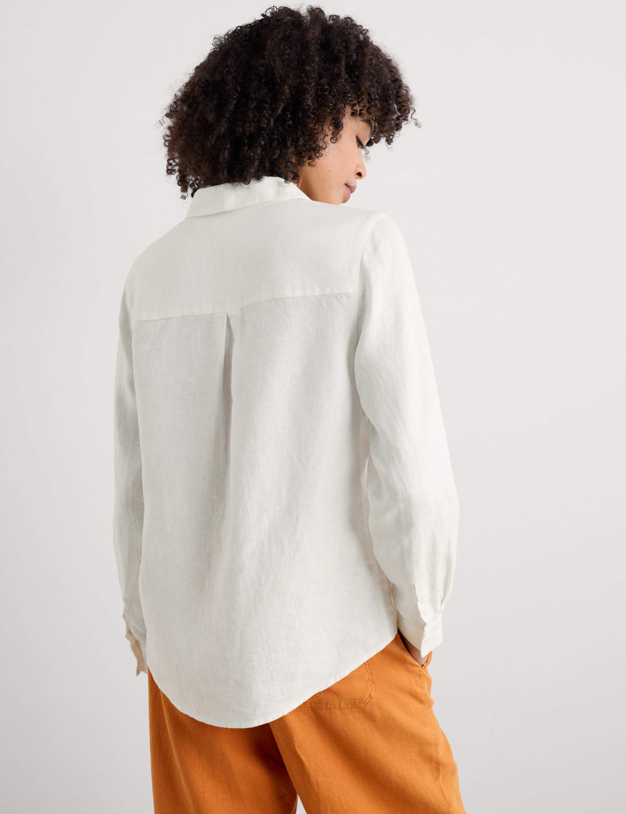 Pure Linen Collared Relaxed Shirt 5 of 5
