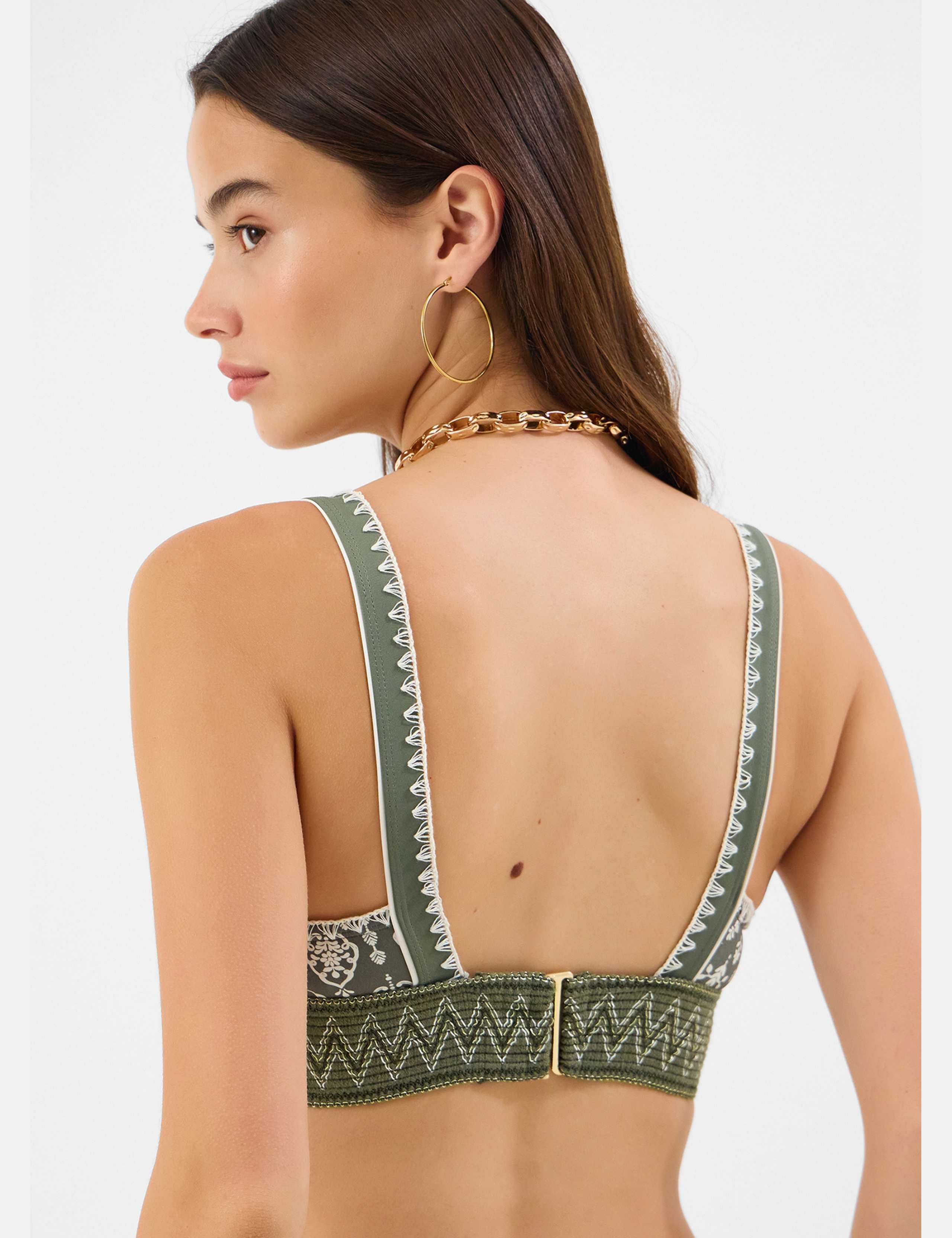 Floral Embroidered Bikini Top 4 of 4