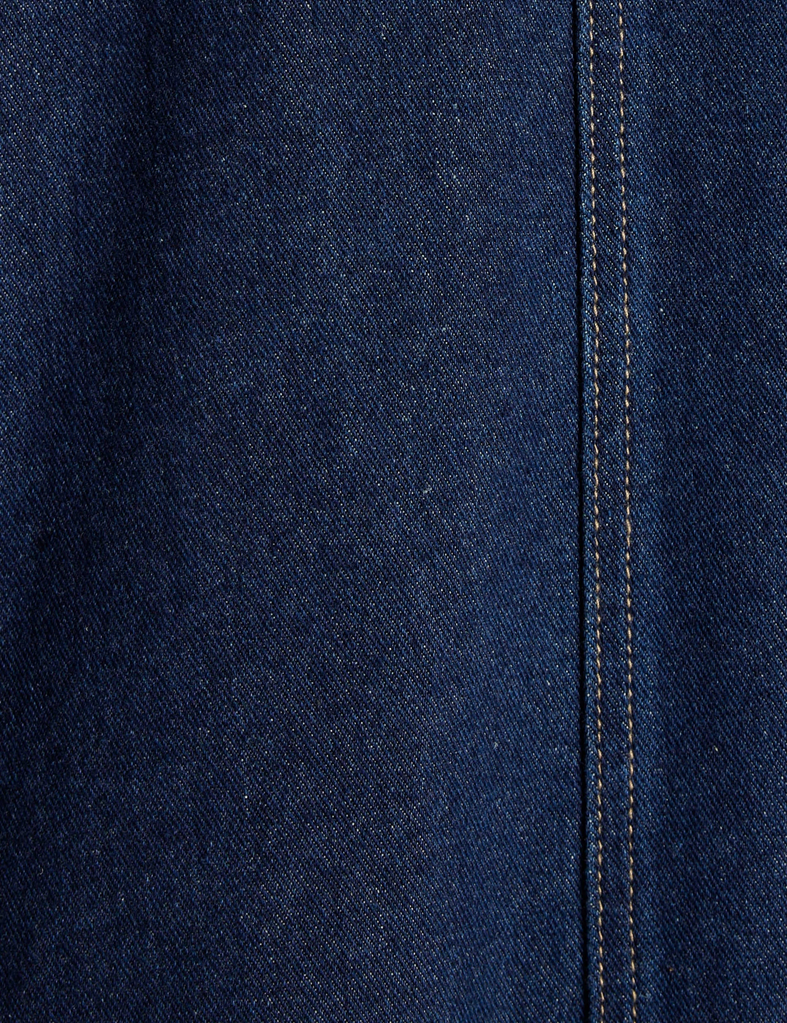 Denim Belted Flap Pocket Midi Utility Skirt 3 of 6