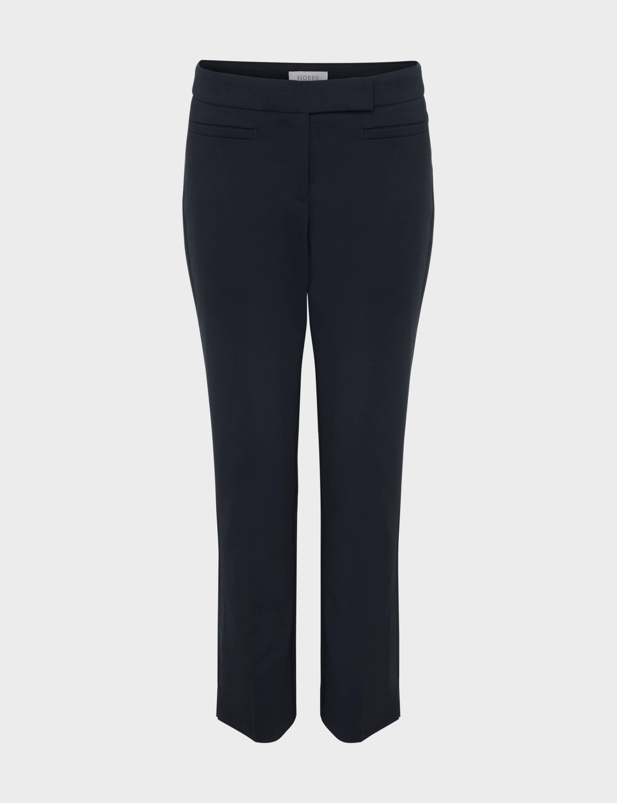 Cotton Blend Slim Fit Trousers 2 of 4