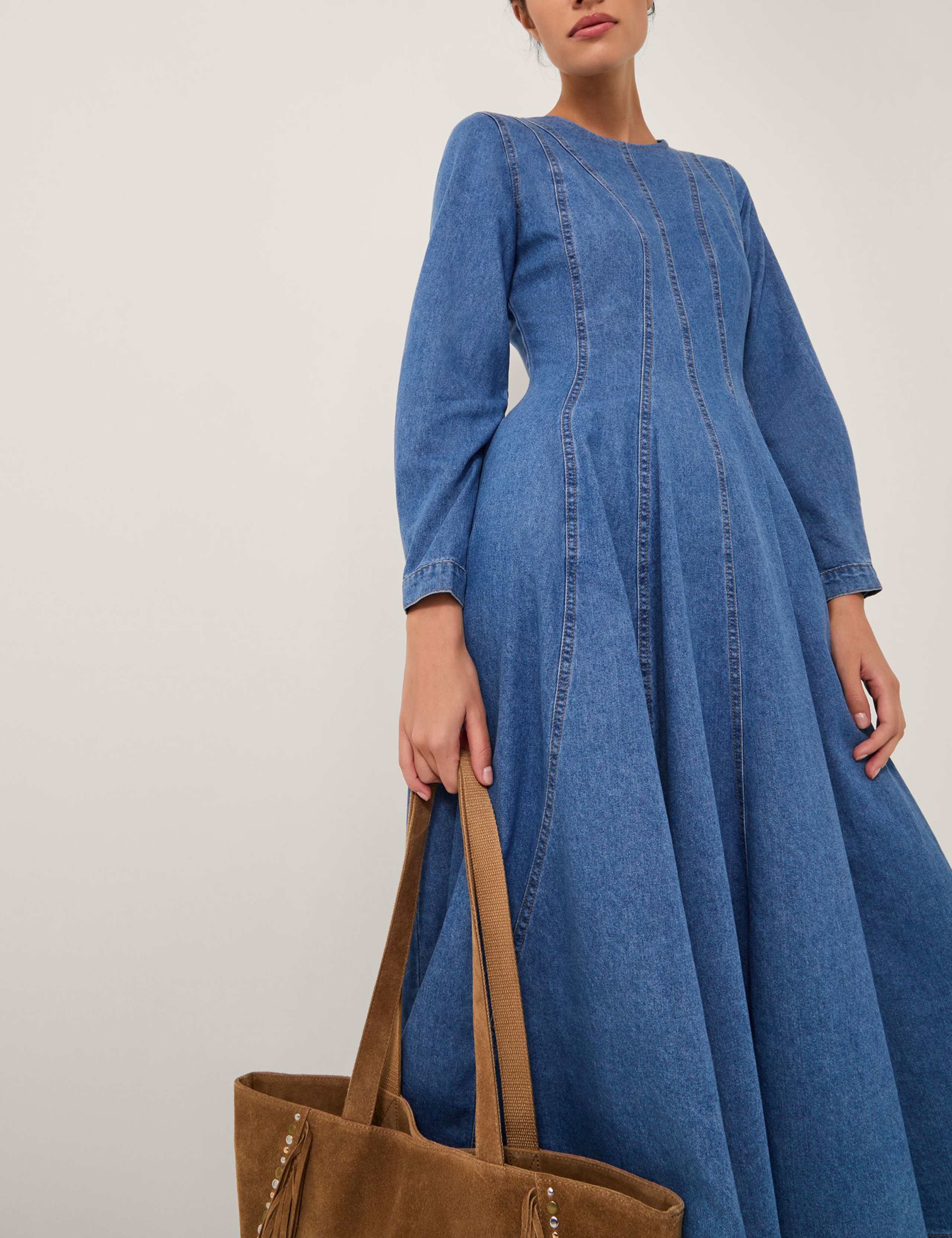 Isadora Denim Midi Dress 4 of 5