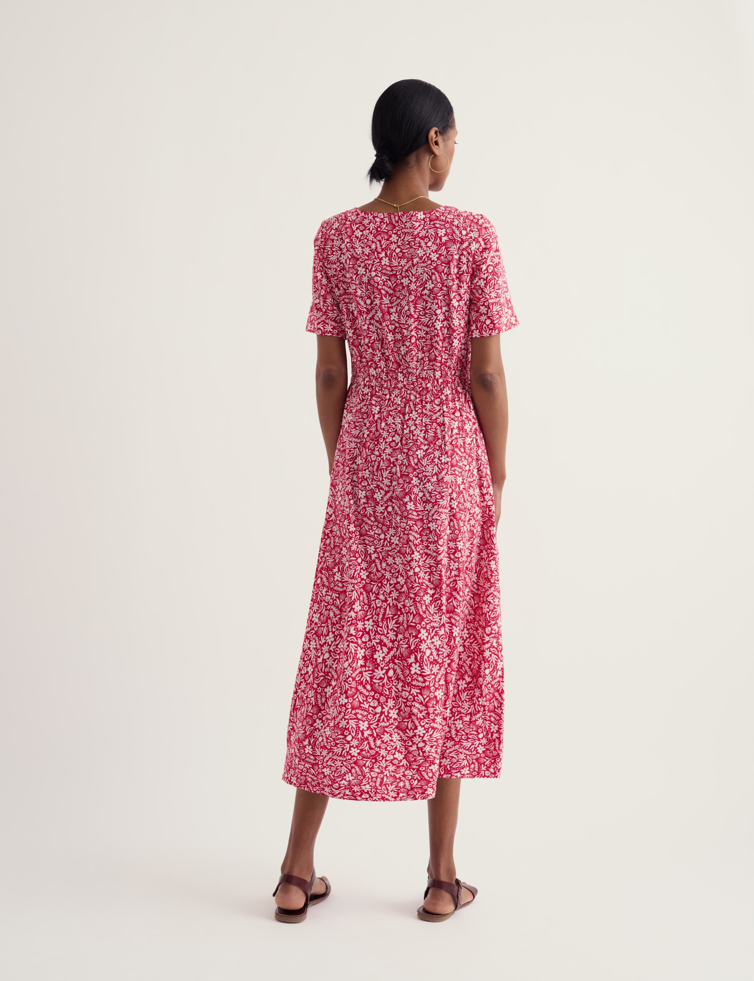 Floral Midi Skater Dress 4 of 5
