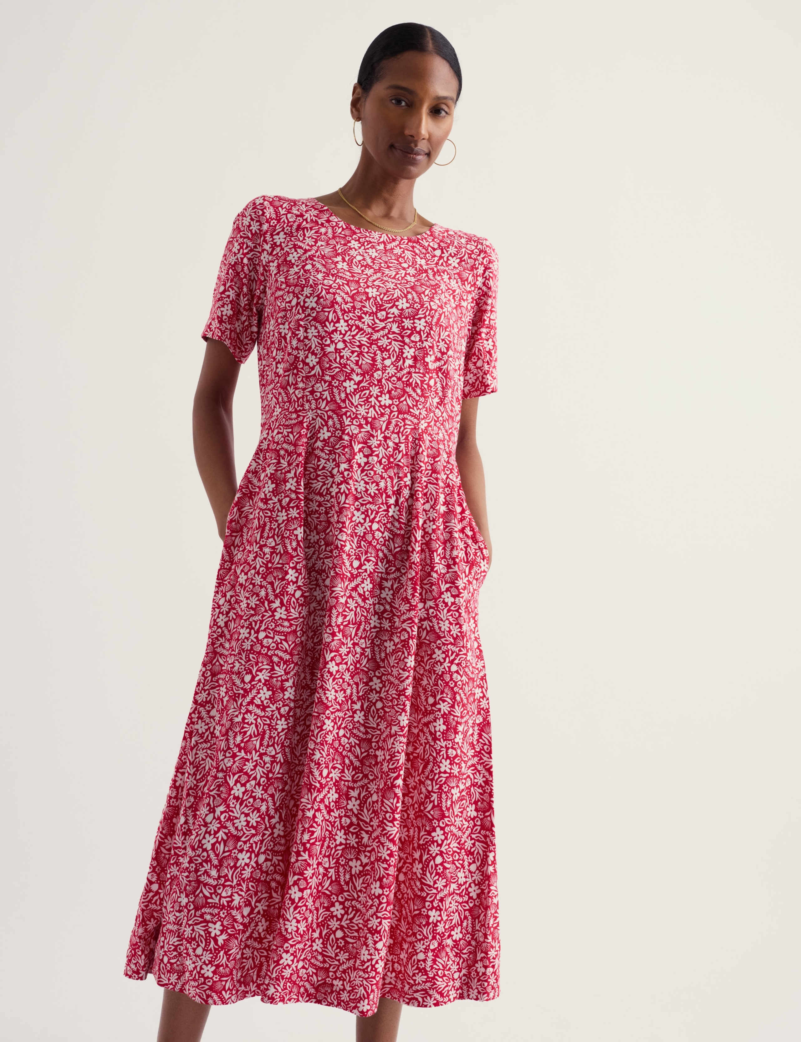 Floral Midi Skater Dress 5 of 5