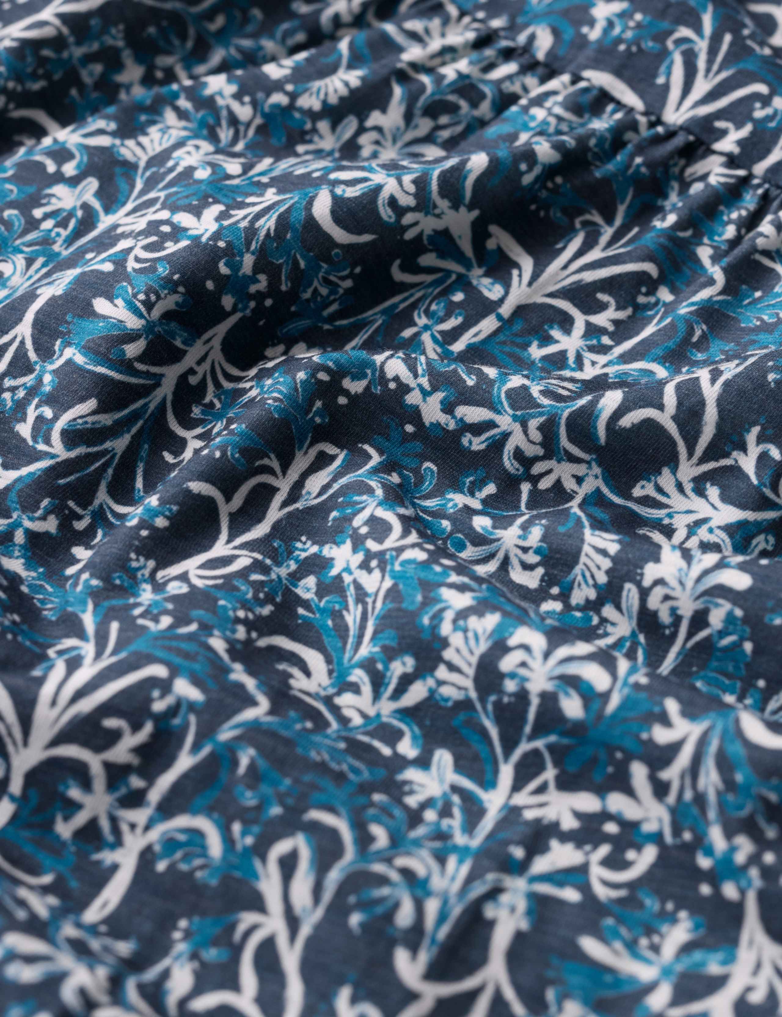 Pure Cotton Jersey Printed Midi Dress 3 of 5