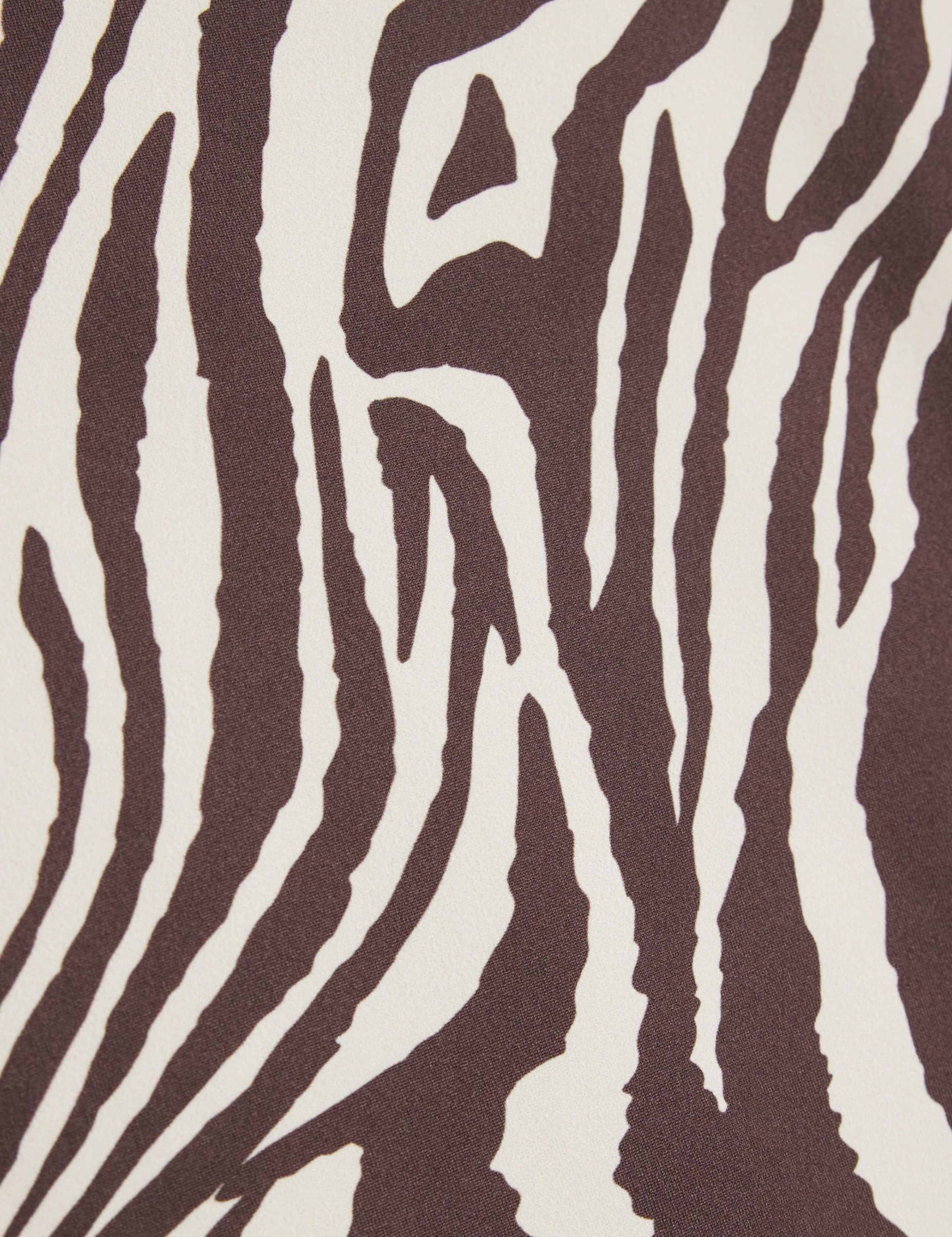 Pure Cotton Zebra Print Crew Neck T-Shirt 6 of 6