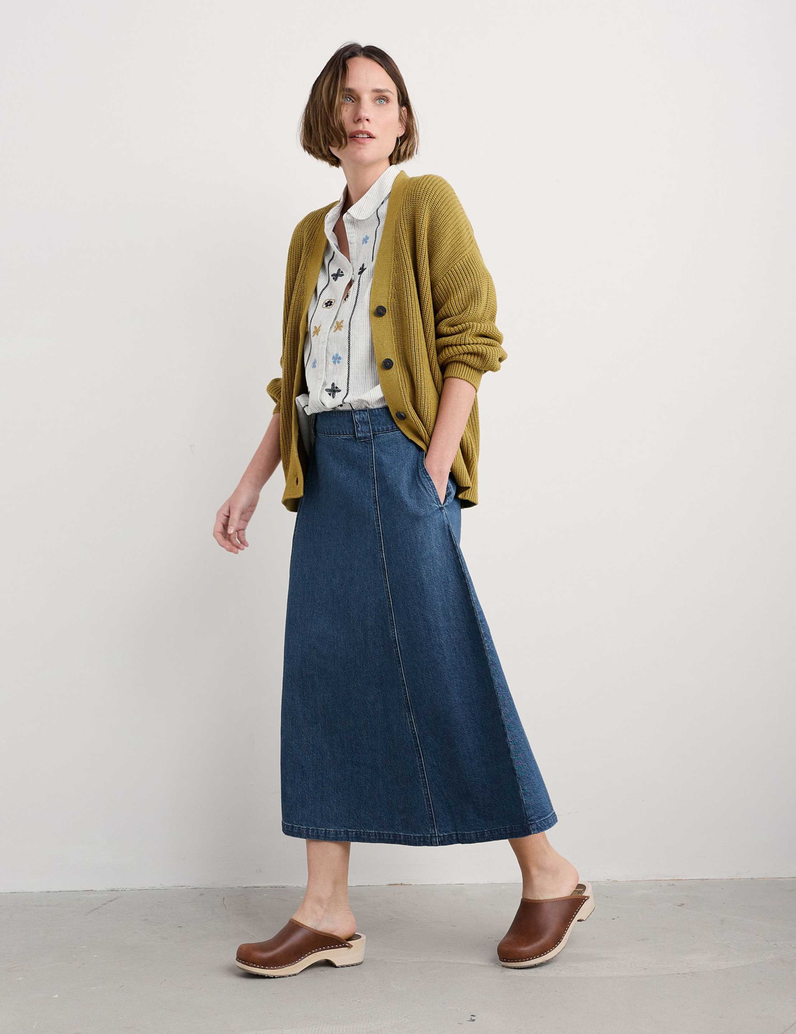 Pure Cotton Ribbed V-Neck Cardigan 4 of 5