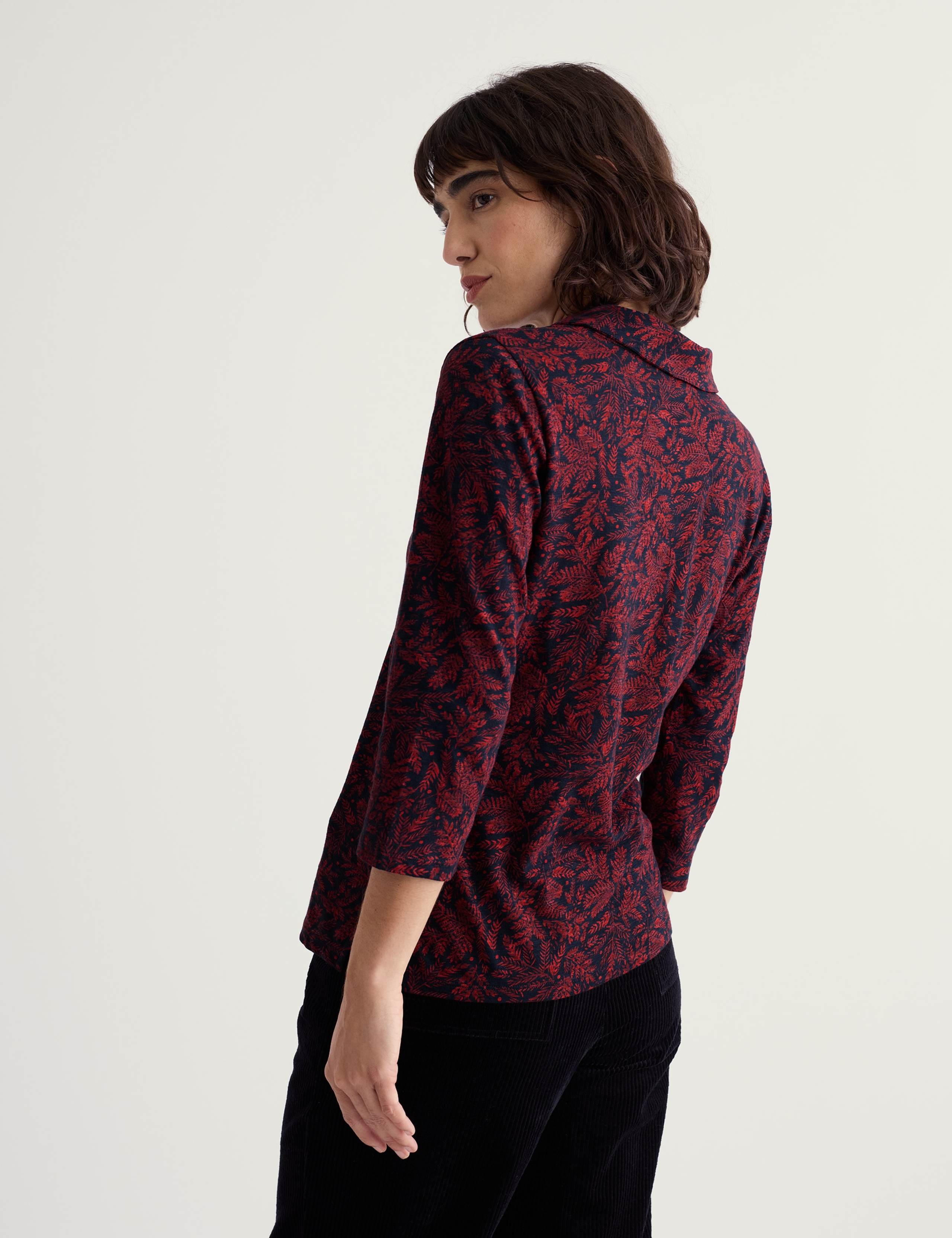 Pure Cotton Printed Notch Neck Shirt 4 of 5