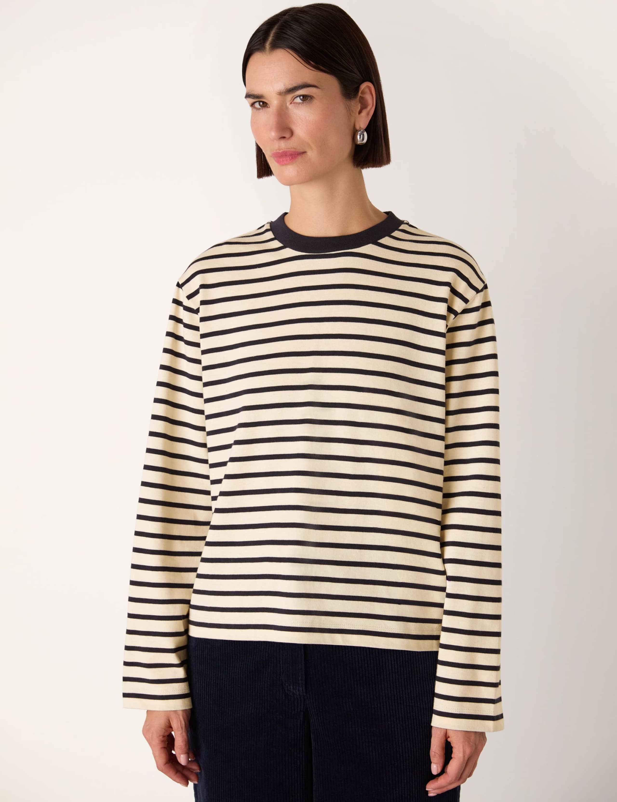 Jersey Striped Top 1 of 4