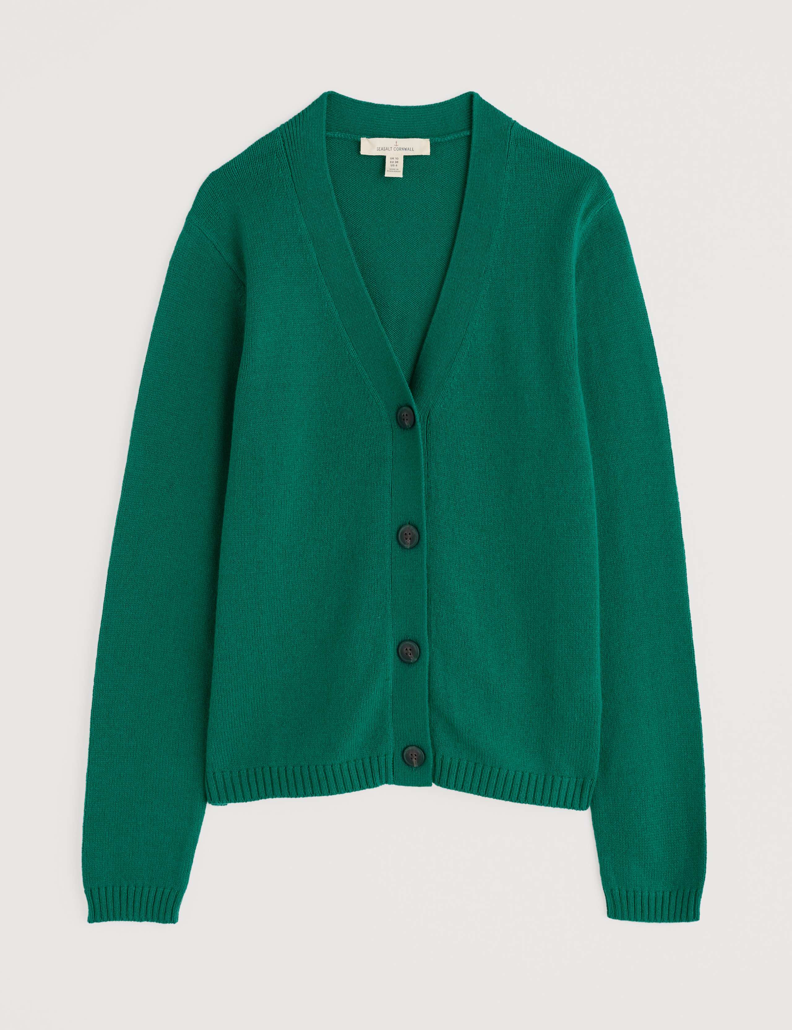 Cotton Blend Cardigan with Merino Wool 2 of 4